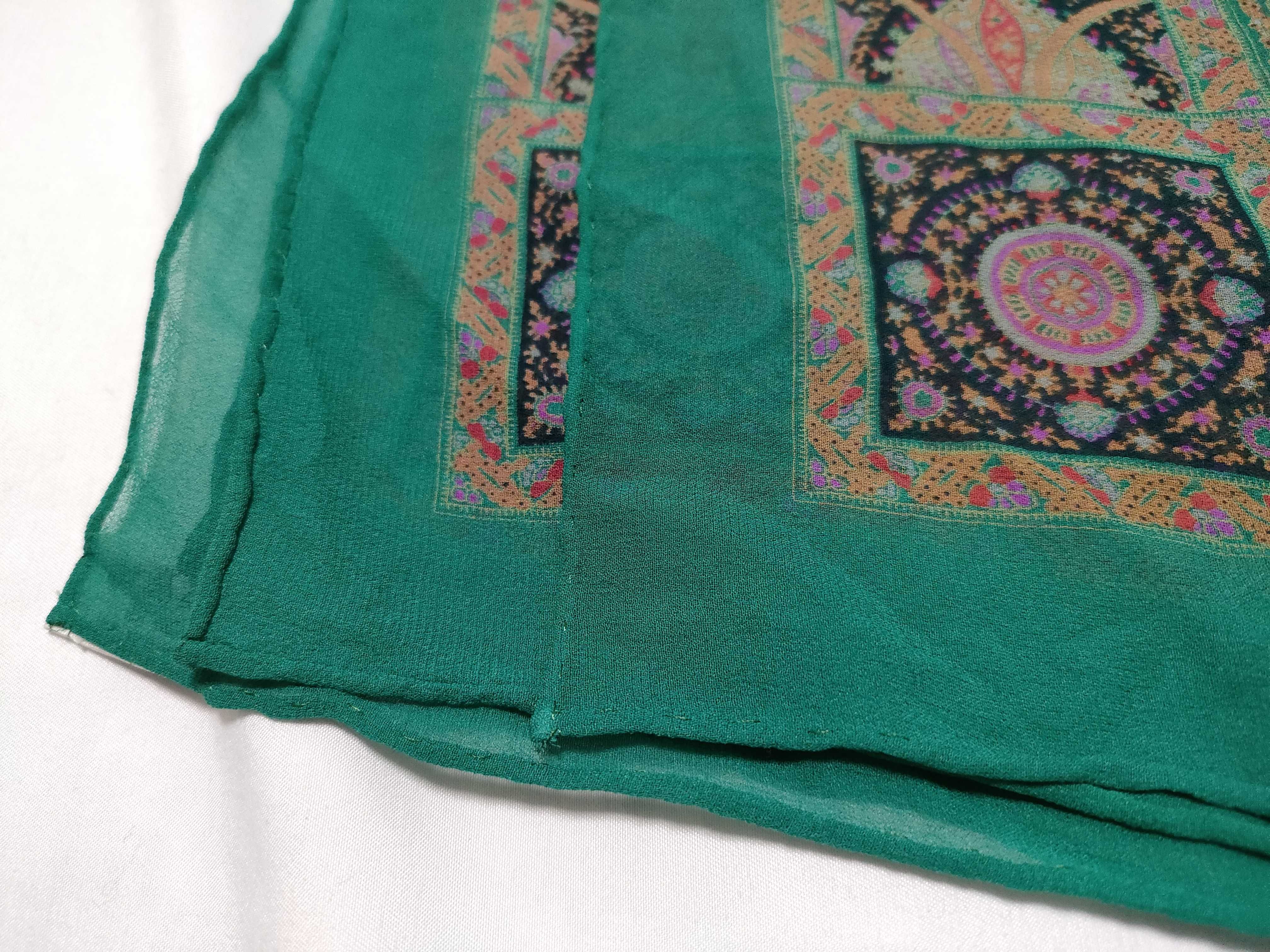 Yves Saint Laurent Large Paisley Print Silk Foulard