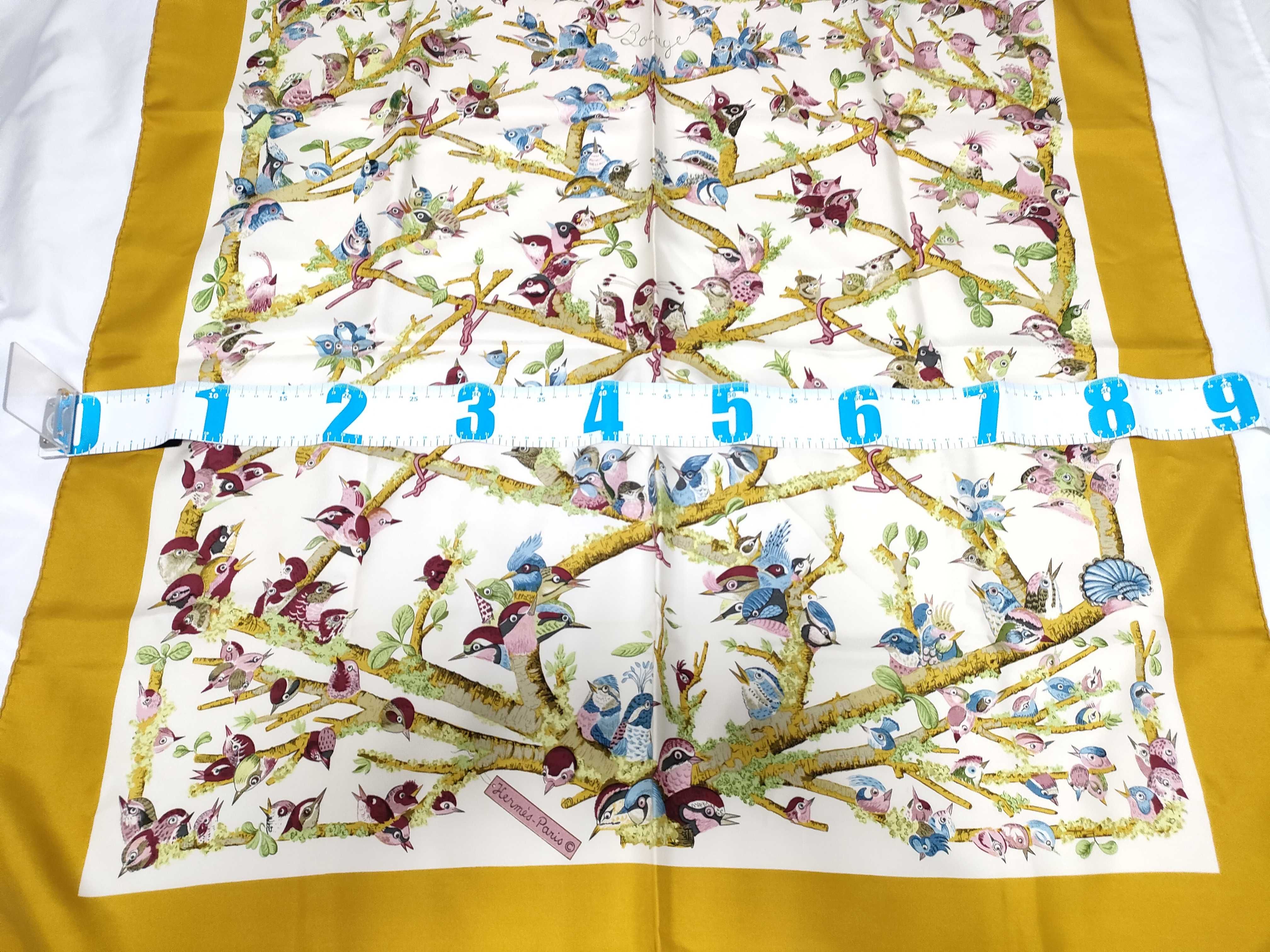 Hermes Bocage Silk Carre 90 Scarf by Loic Dubigeon