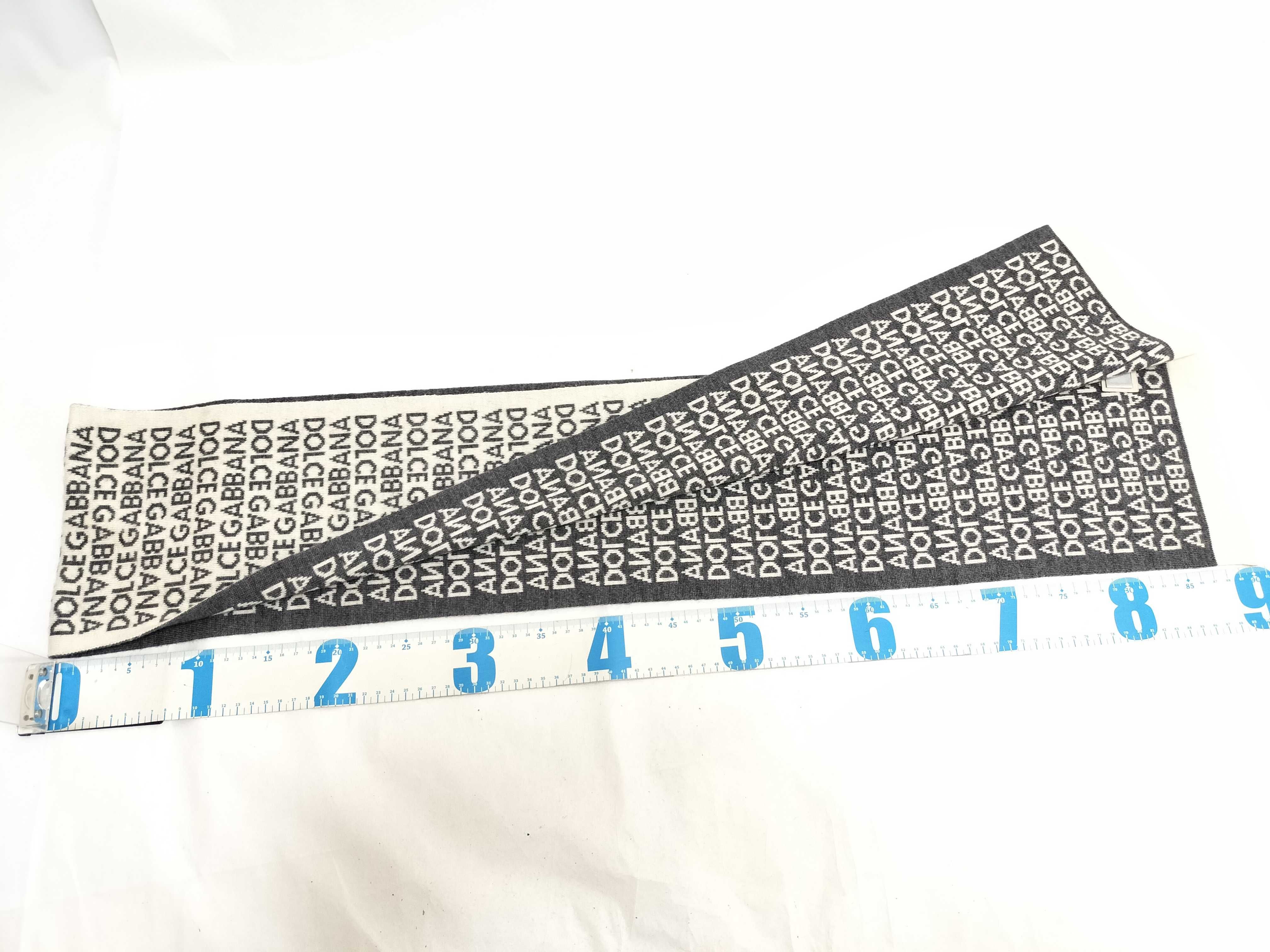 Dolce and Gabbana Reversible Logo Jacquard Scarf