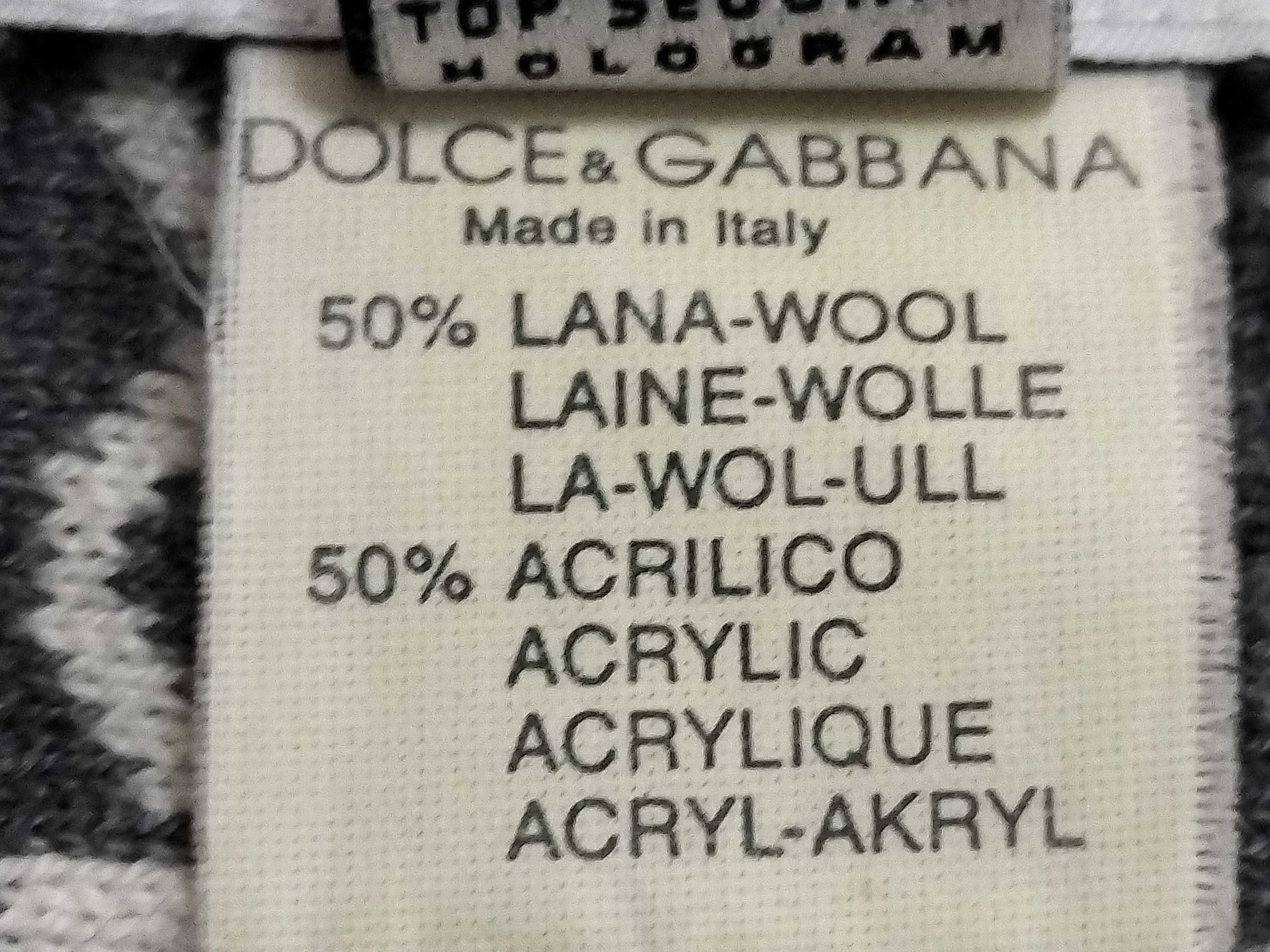 Dolce and Gabbana Reversible Logo Jacquard Scarf