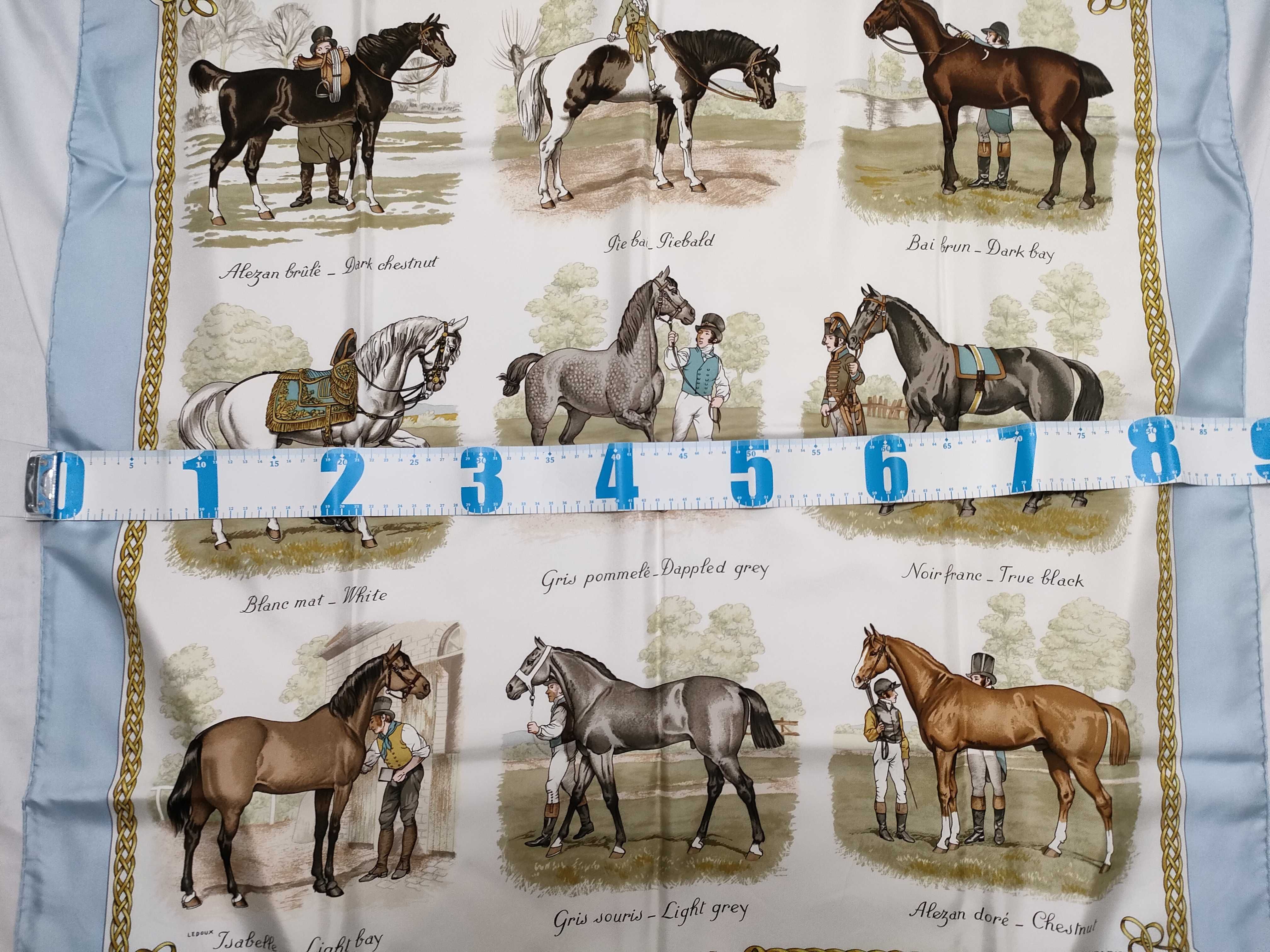 Hermes Les Robes Silk Scarf by Philippe Ledoux with Box