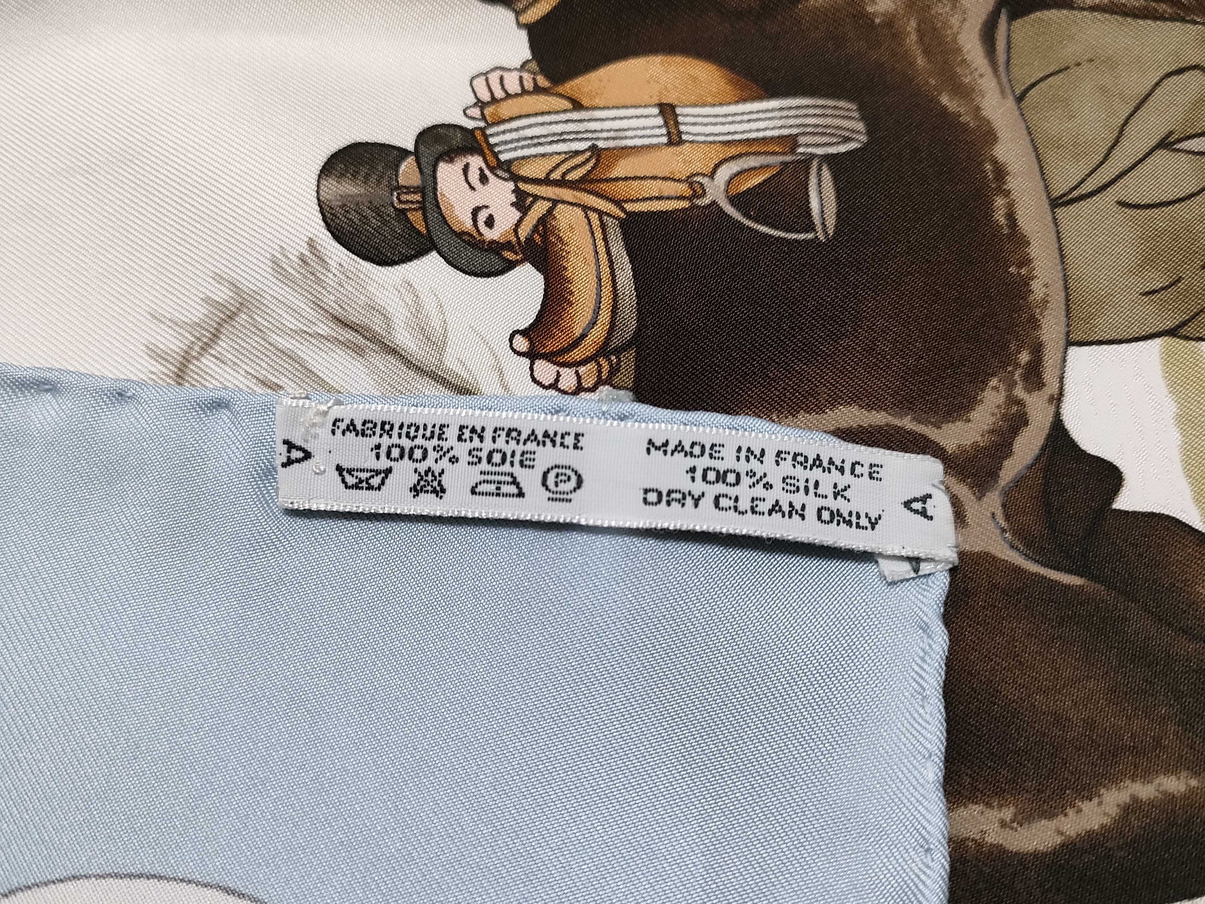 Hermes Les Robes Silk Scarf by Philippe Ledoux with Box