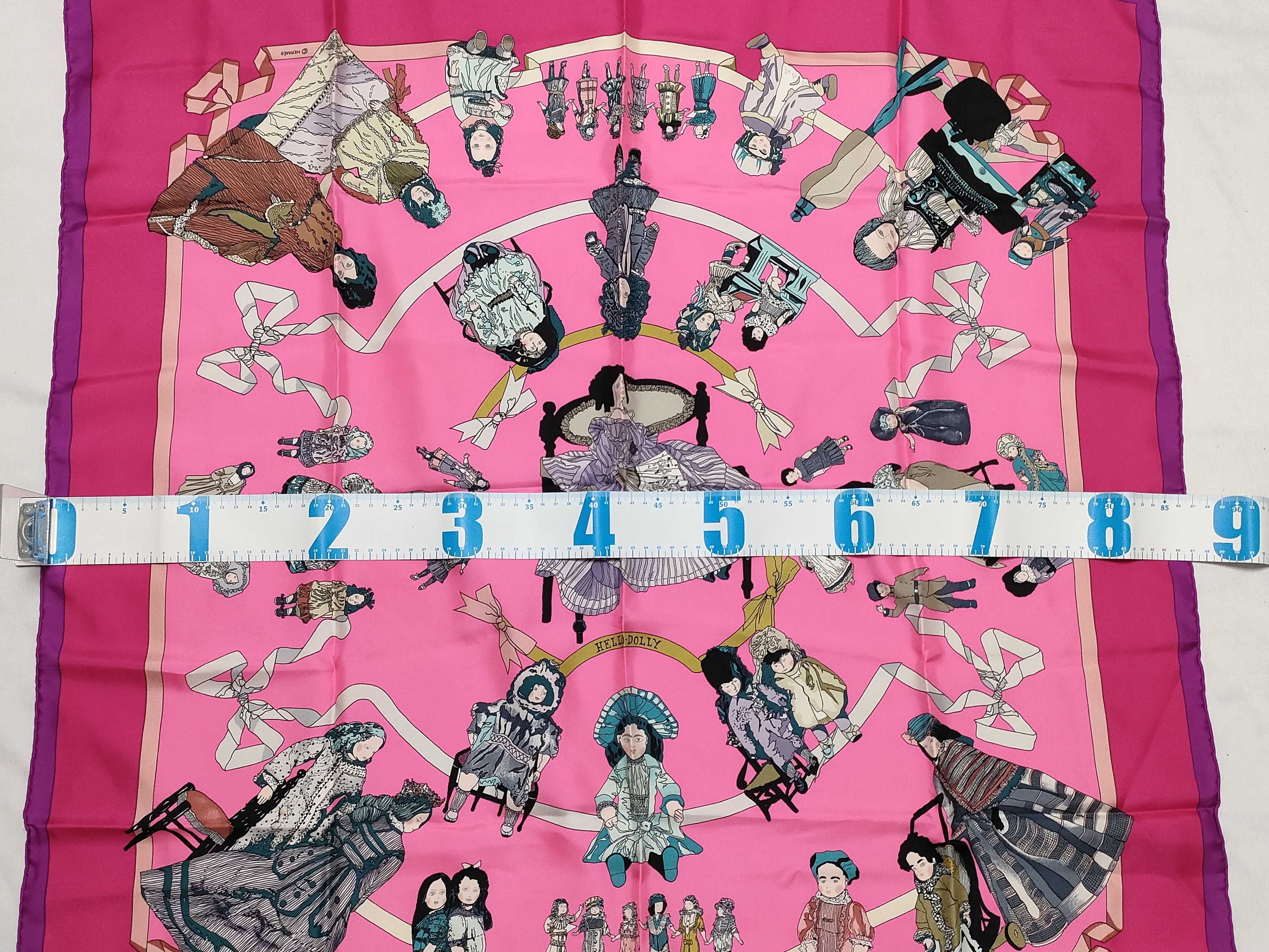 Hermes Hello Dolly Silk Scarf Designed by Loic Dubigeon