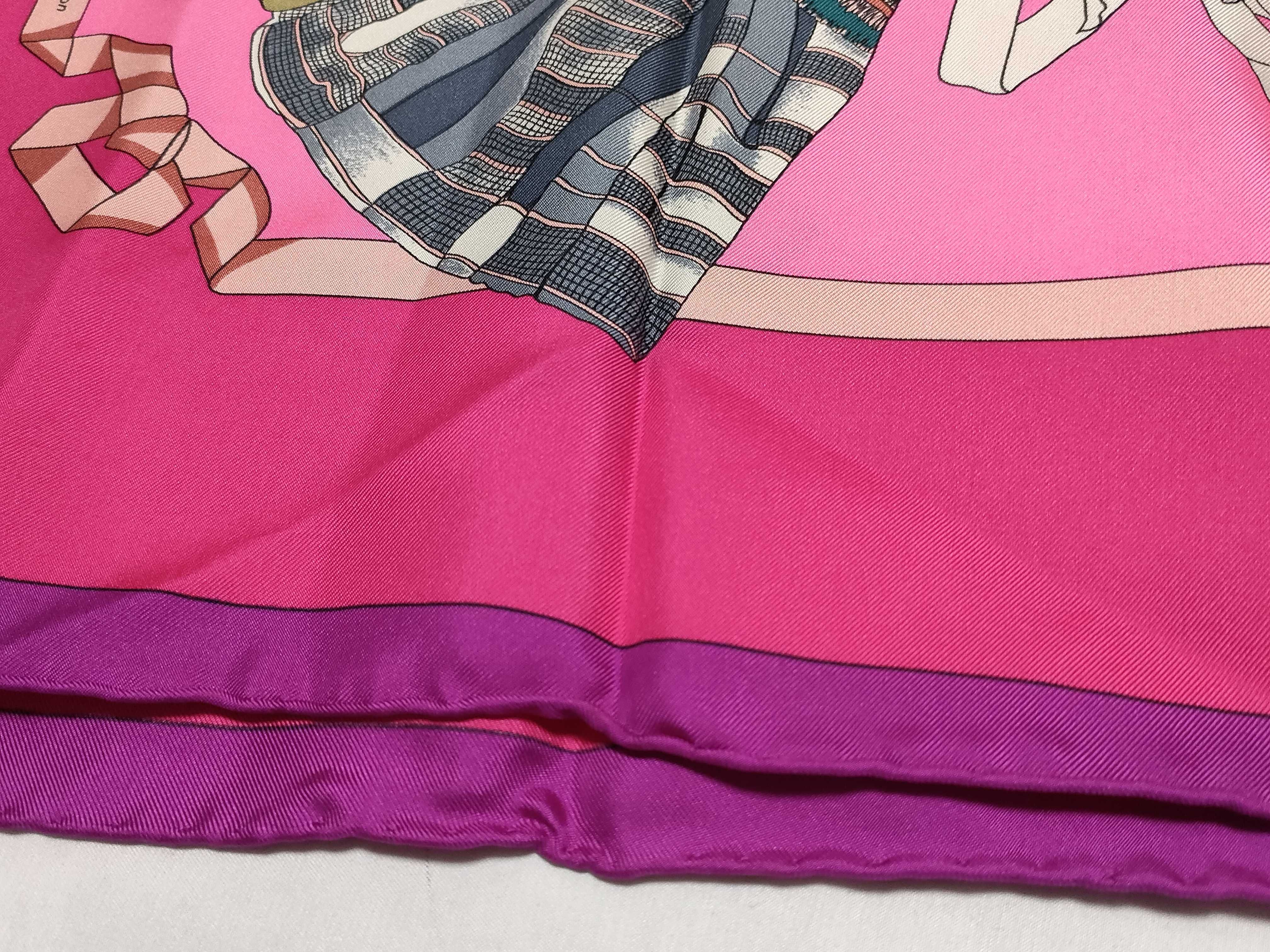 Hermes Hello Dolly Silk Scarf Designed by Loic Dubigeon