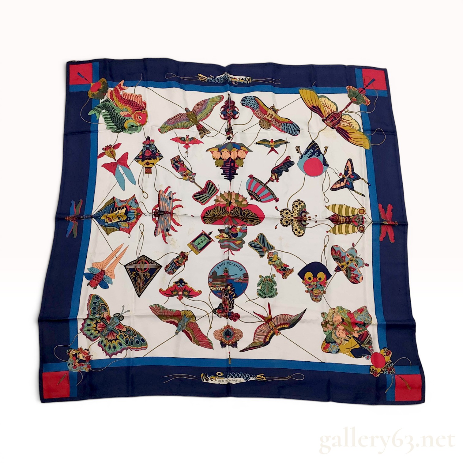 Hermes Soies Volantes Silk Scarf by Loic Dubigeon