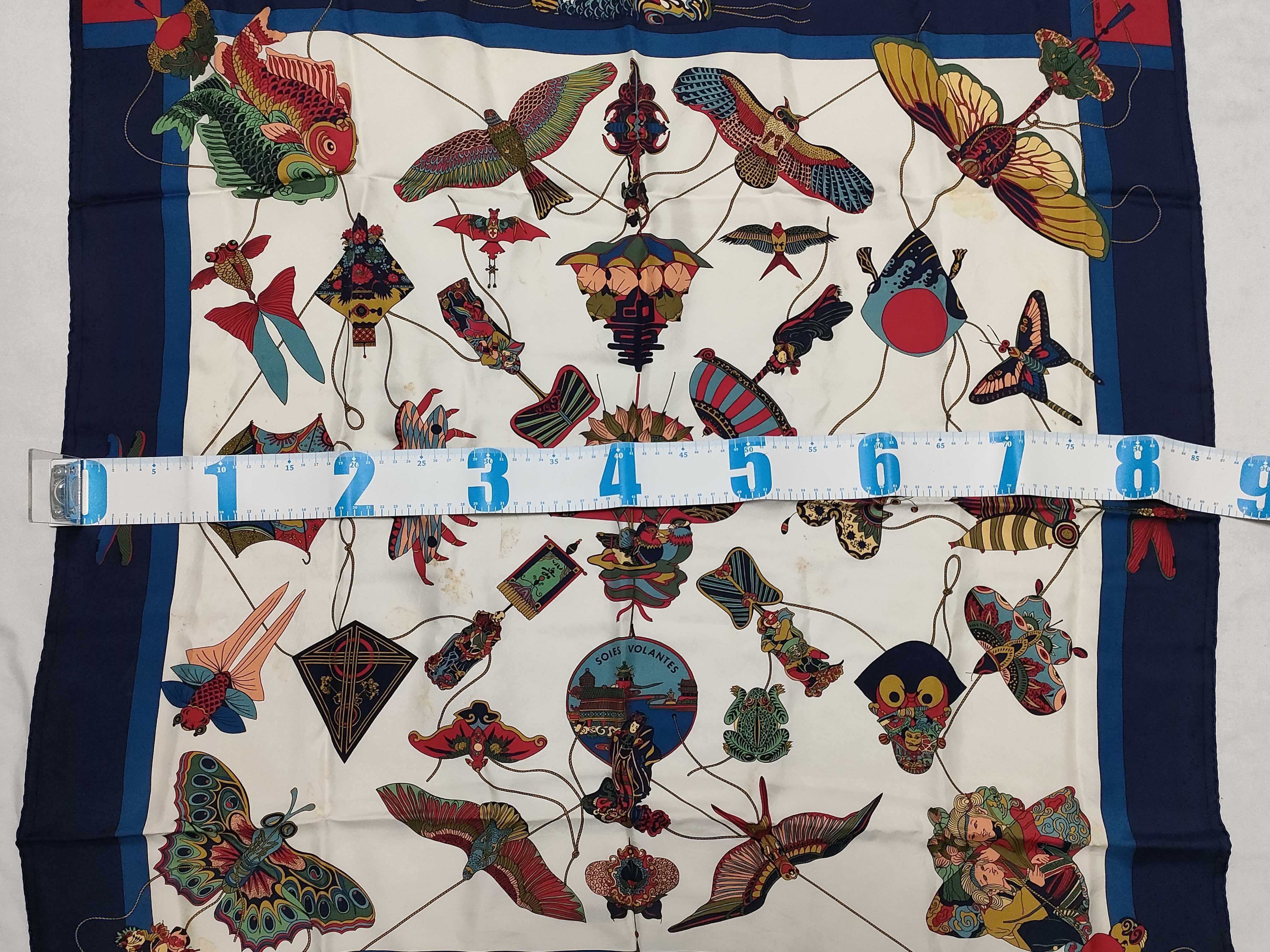 Hermes Soies Volantes Silk Scarf by Loic Dubigeon