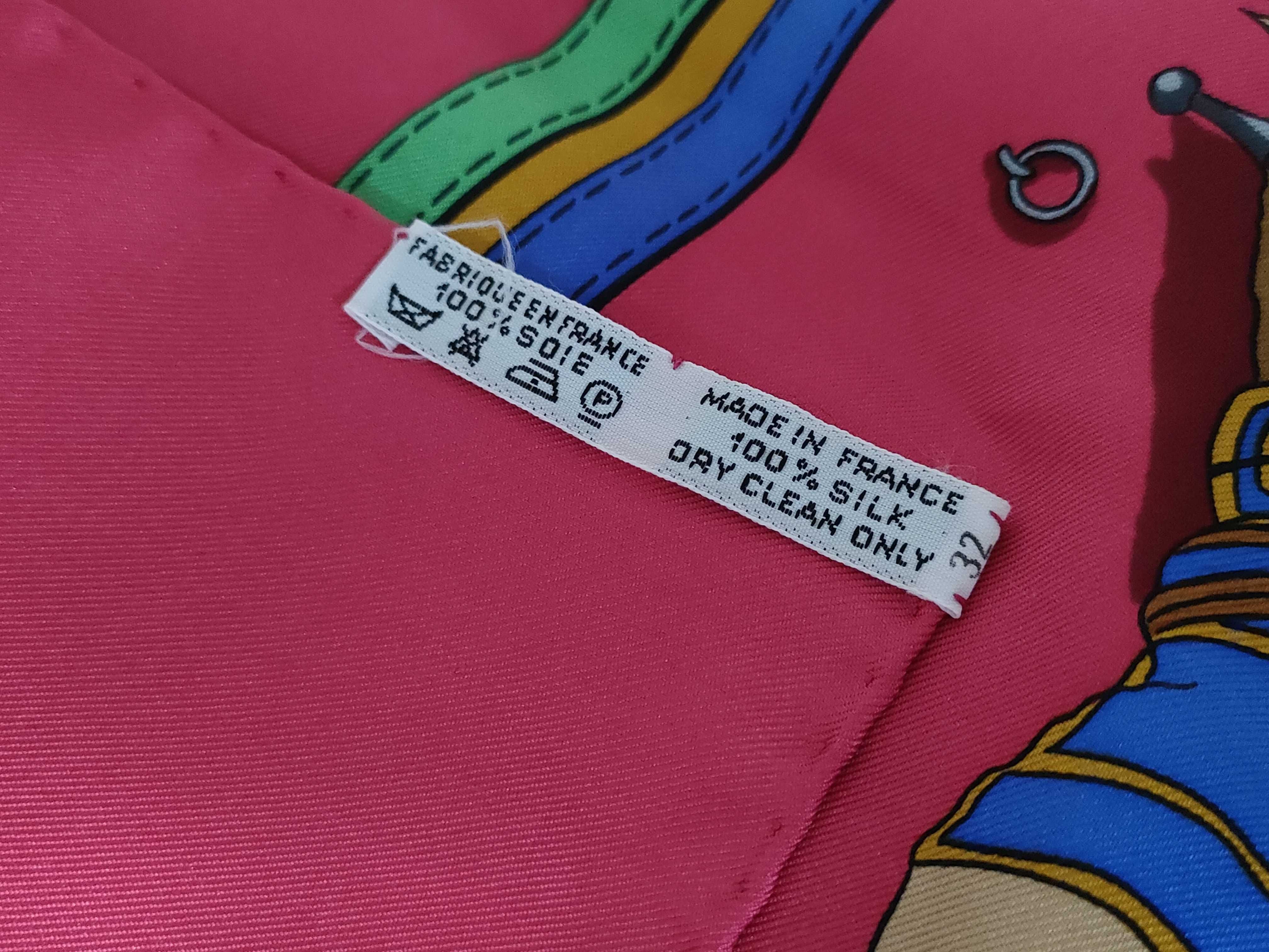 Hermes Paris Ecuries 90 Silk Scarf