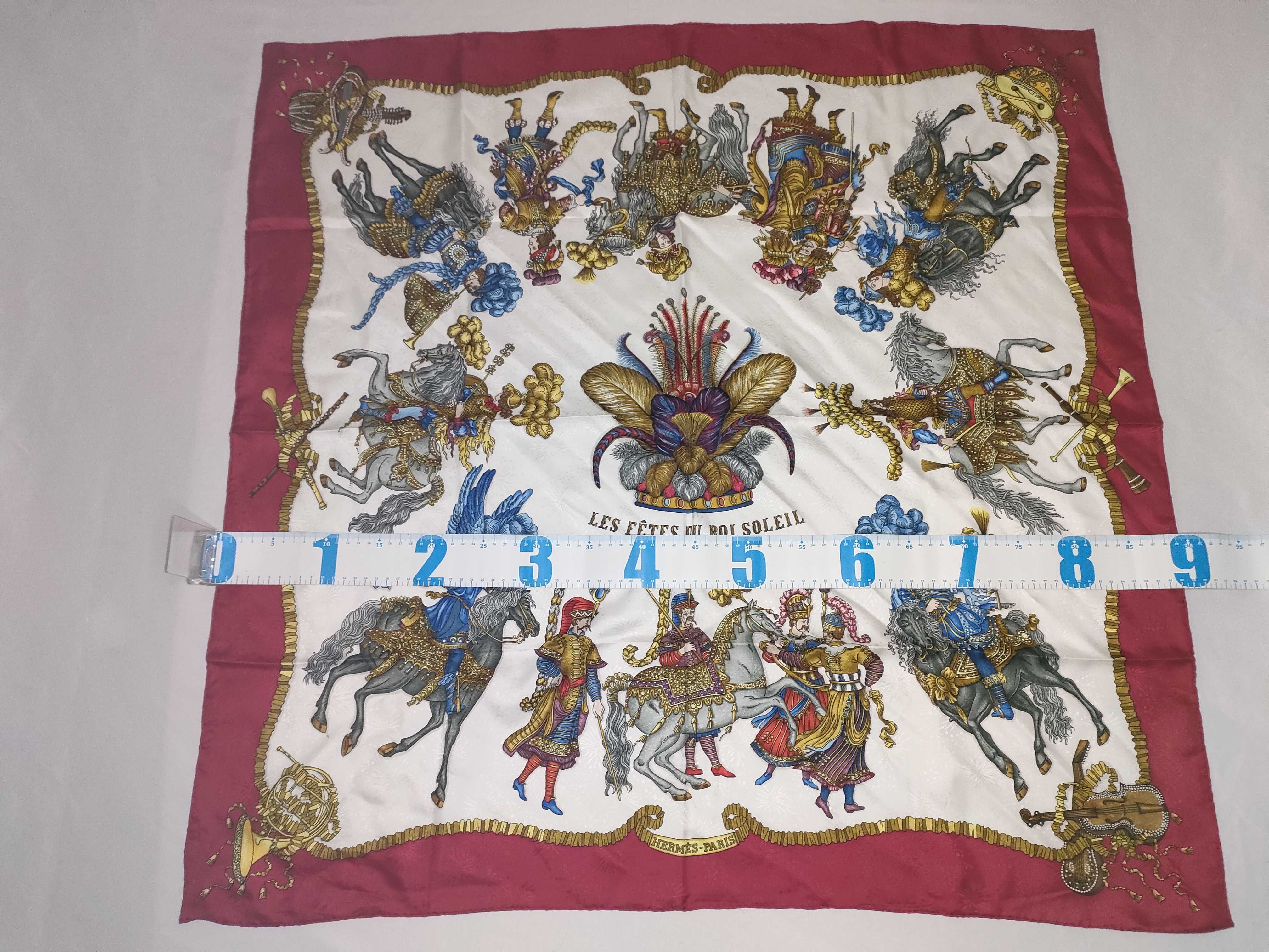 Hermes Les Fetes du Roi Soleil Silk Jacquard Scarf