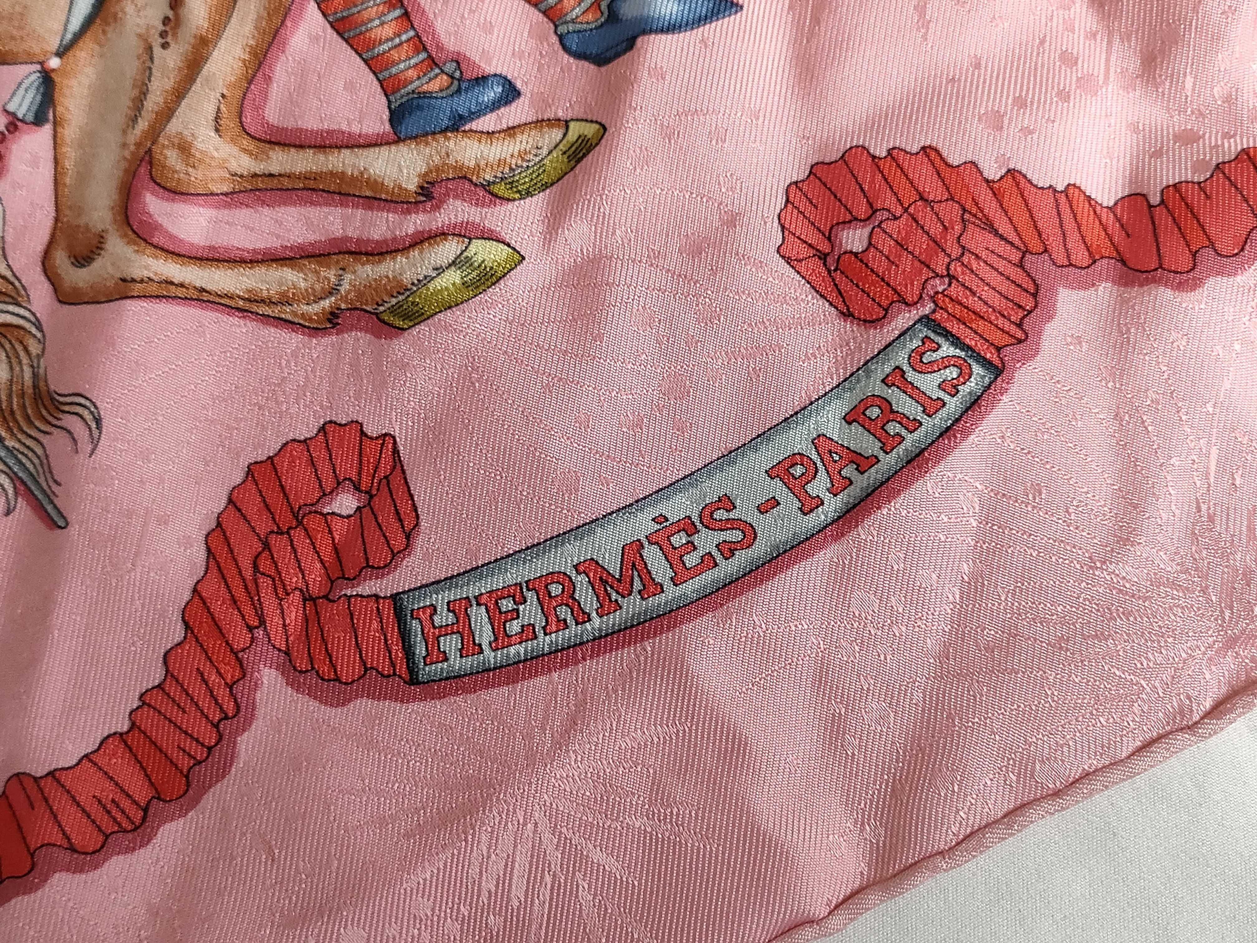 Hermes Les Fetes du Roi Soleil Silk Jacquard Carre 90 Scarf