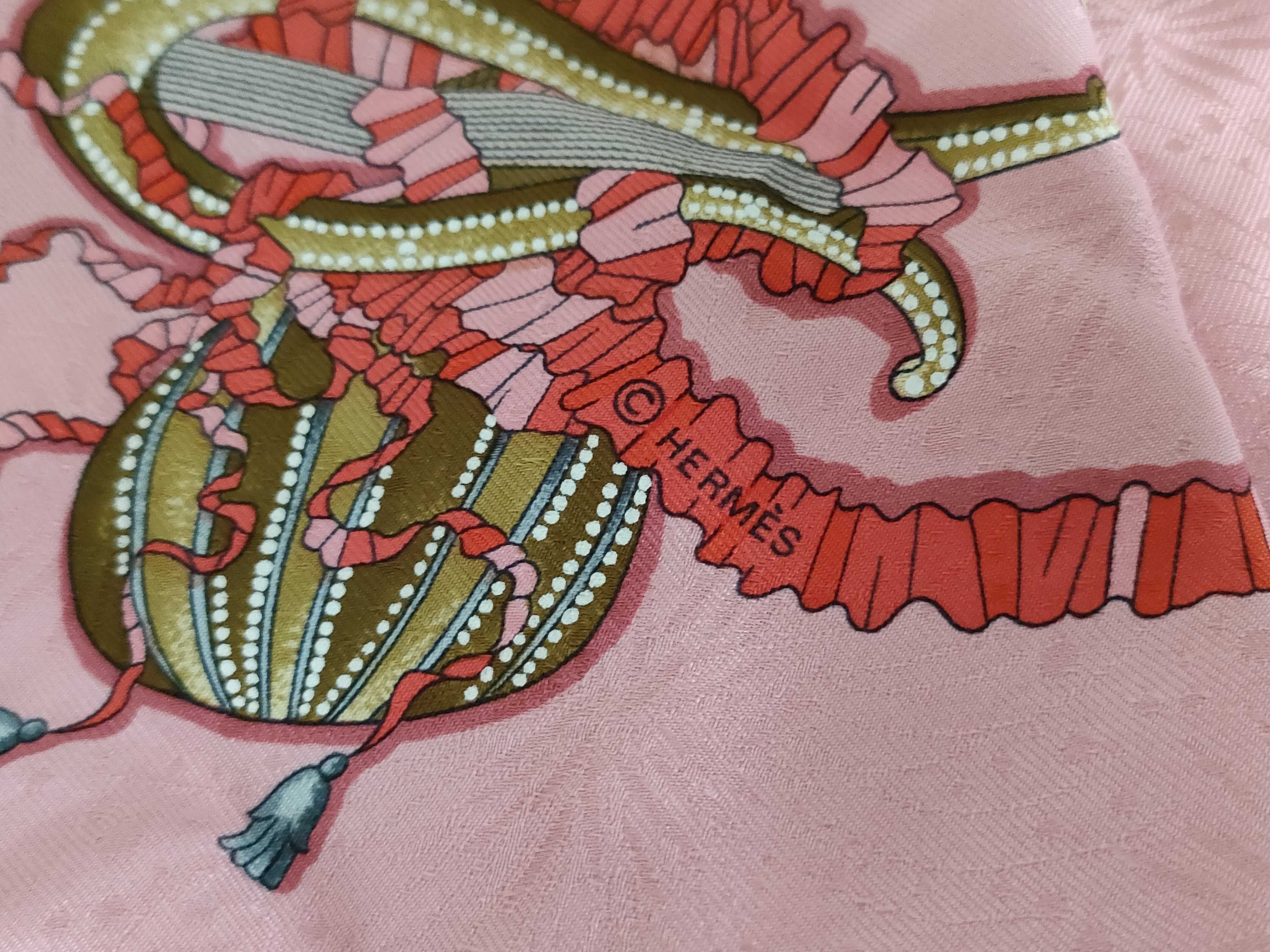 Hermes Les Fetes du Roi Soleil Silk Jacquard Carre 90 Scarf