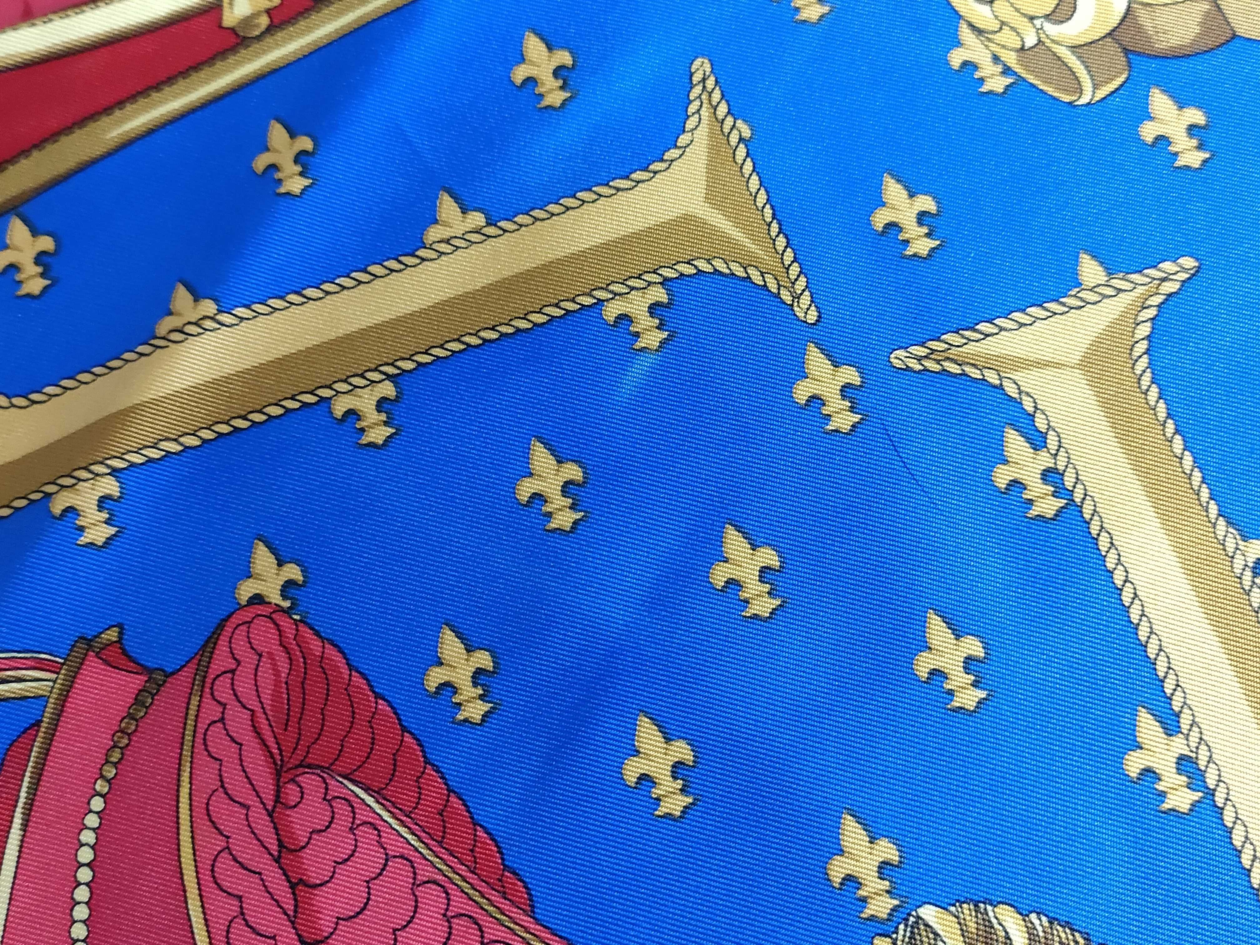 Hermes Selles a Housse Silk Scarf by Christiane Vauzelles