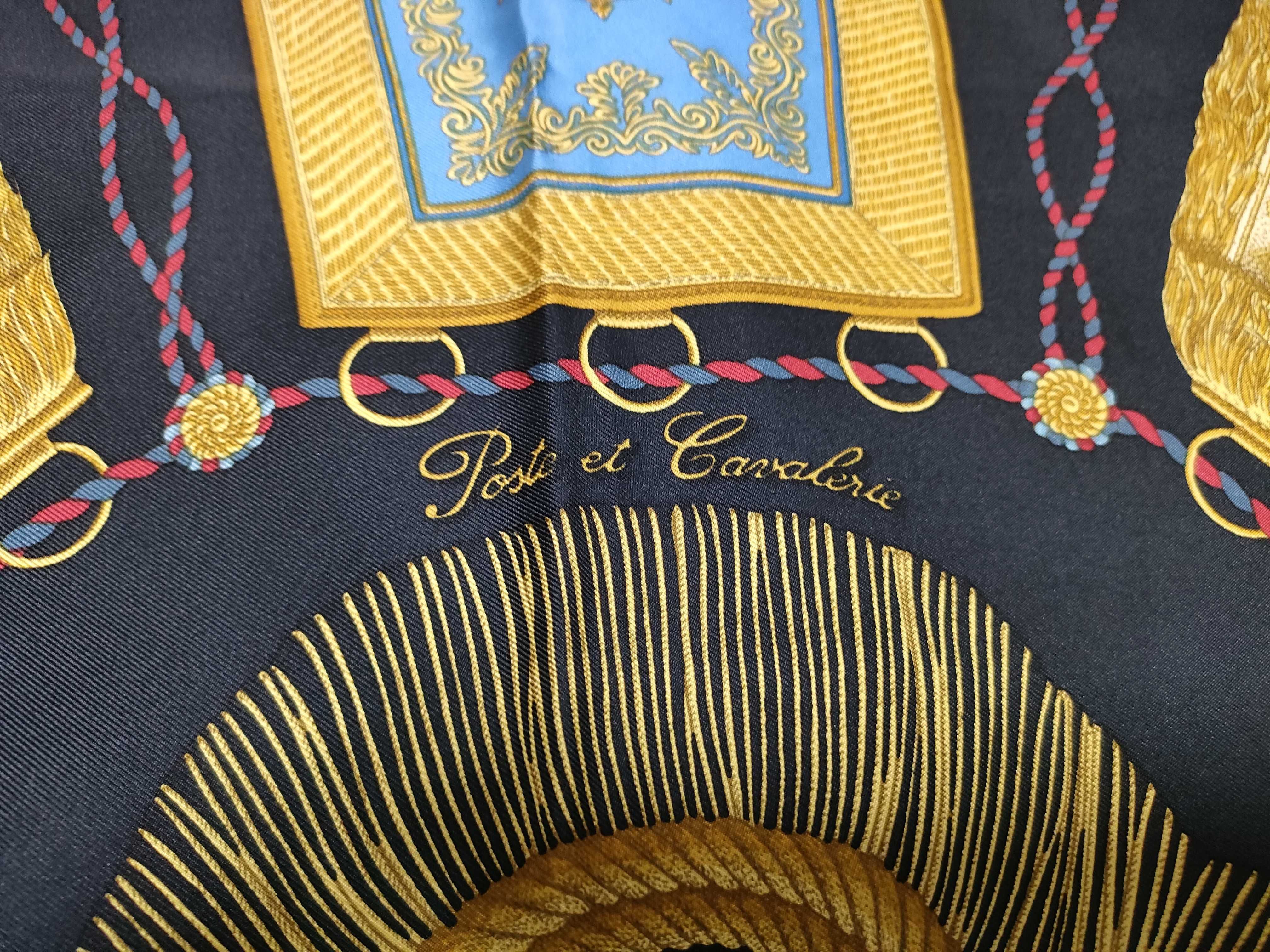 Hermes Poste et Cavalerie Silk Scarf by Philippe Ledoux