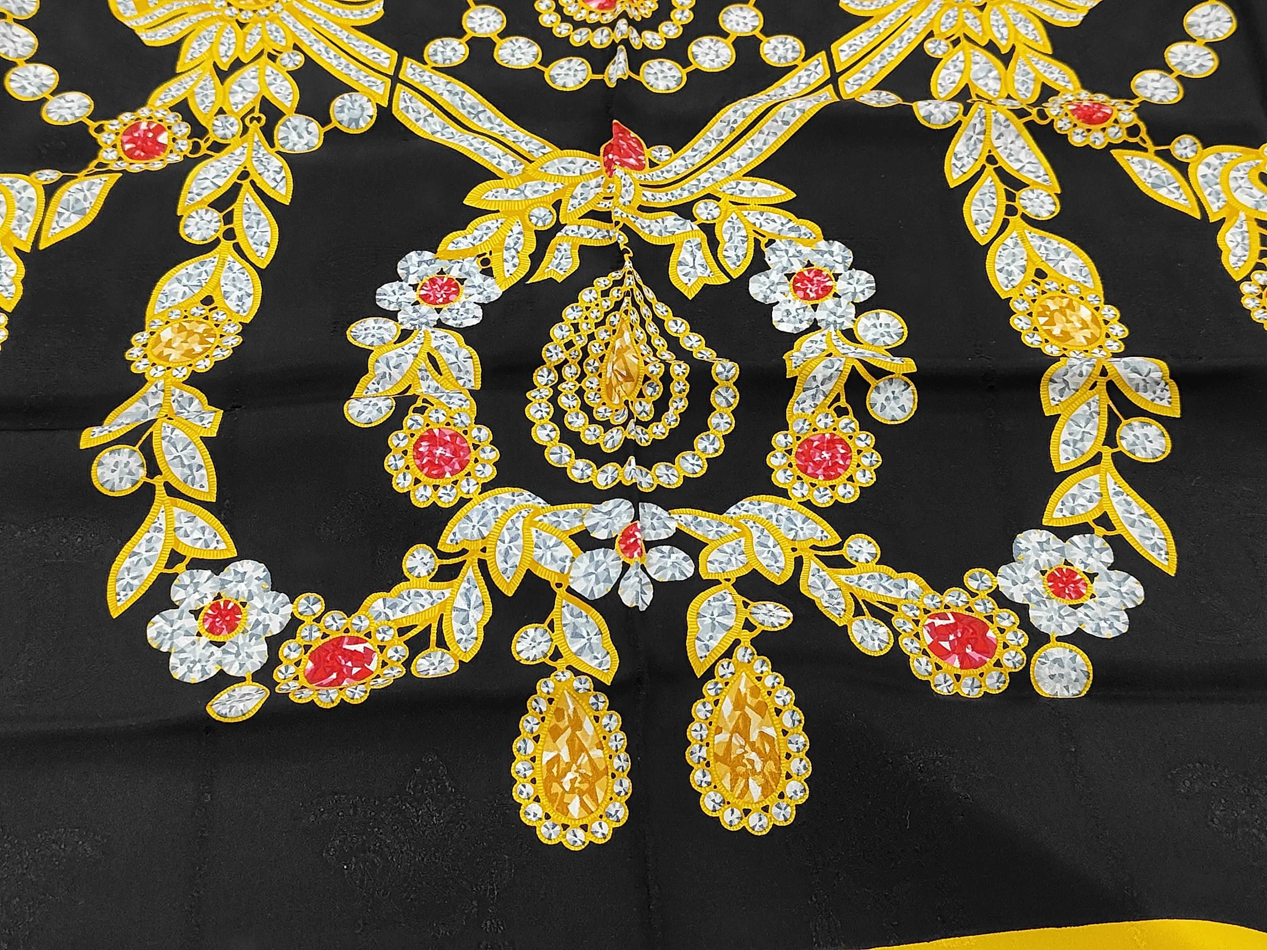 Must de Cartier Silk Jacquard Jewelry Motif Scarf