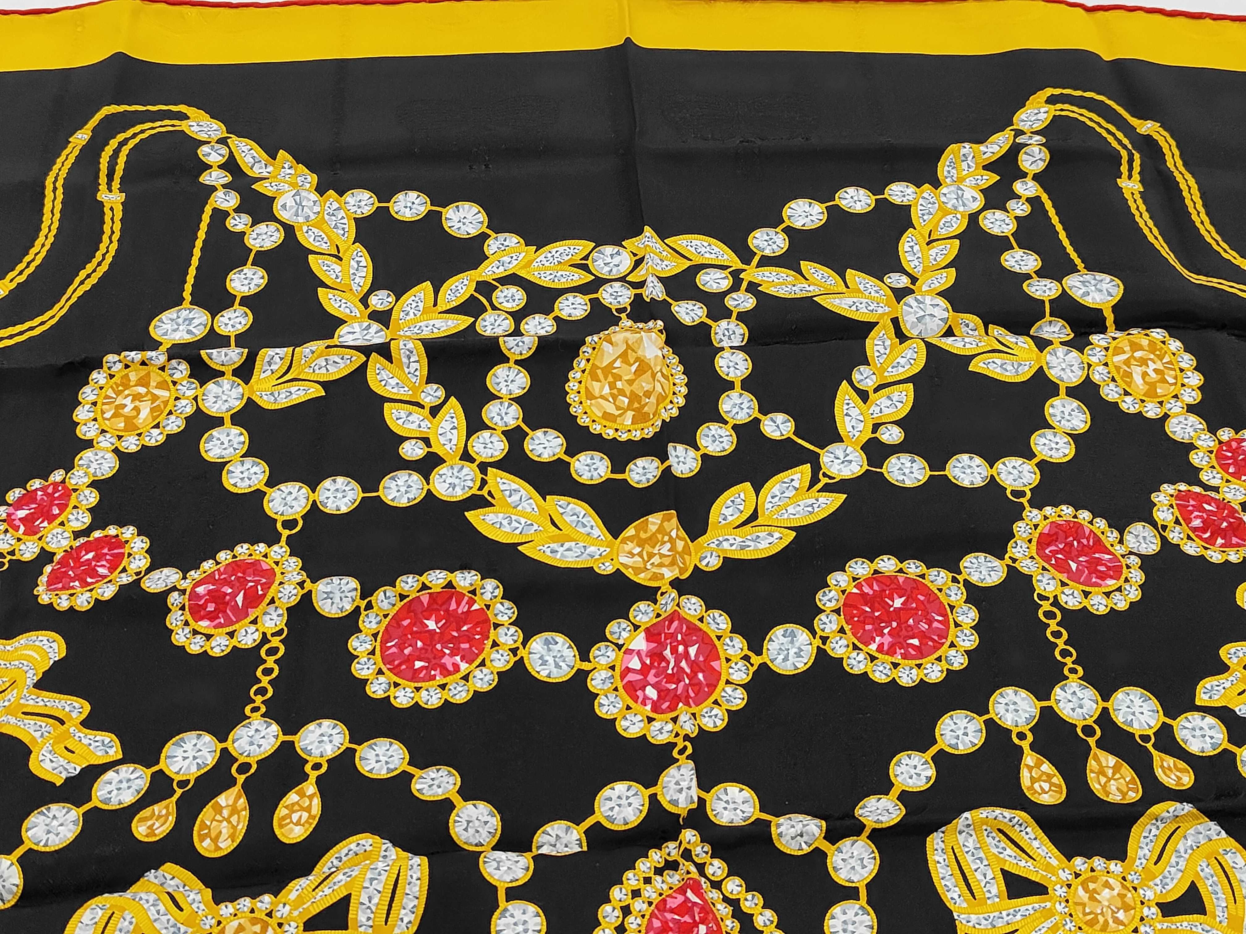 Must de Cartier Silk Jacquard Jewelry Motif Scarf