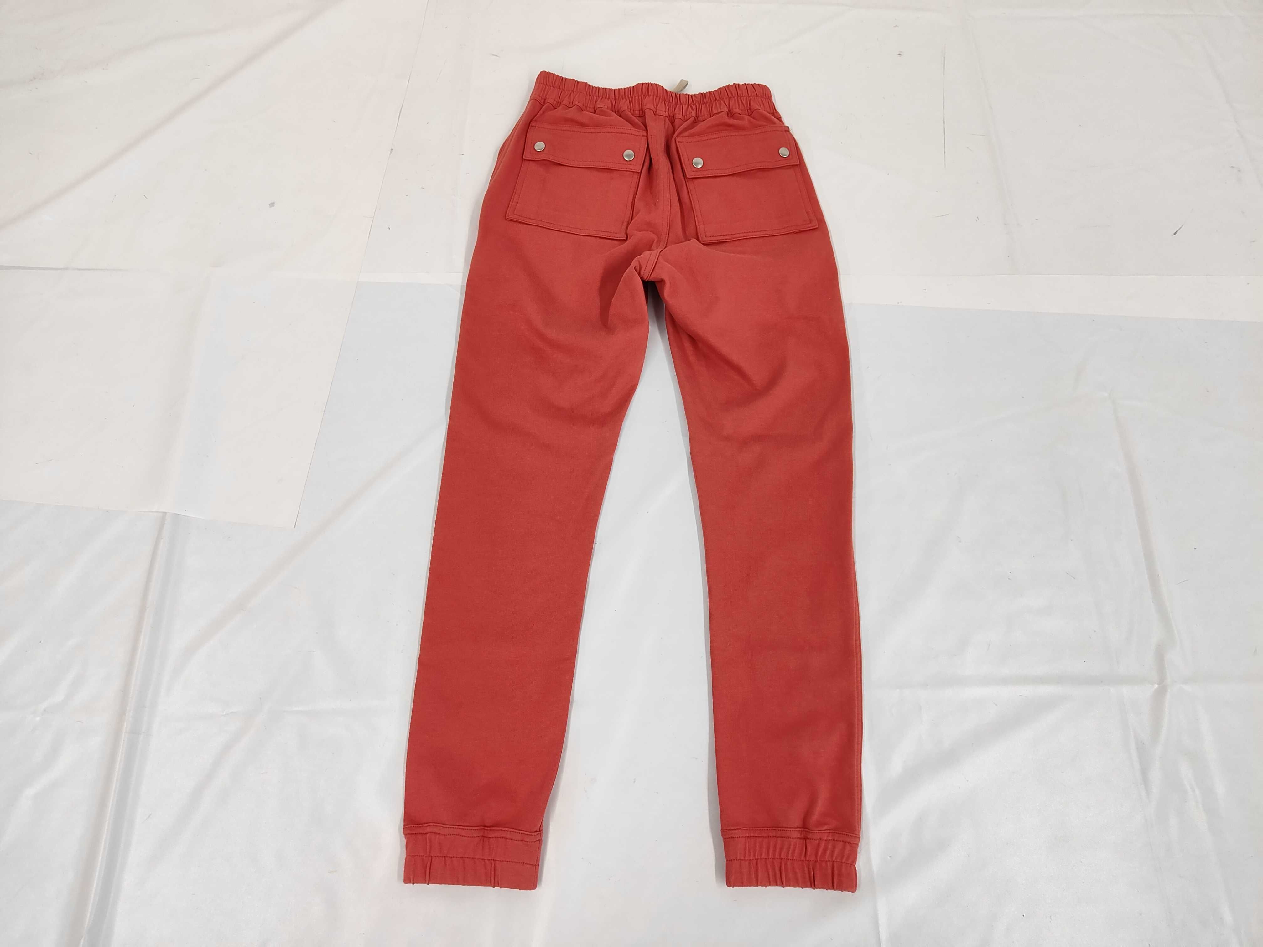 Rick Owens Bauhaus Organic Cotton Jogger Pants in Carnelian