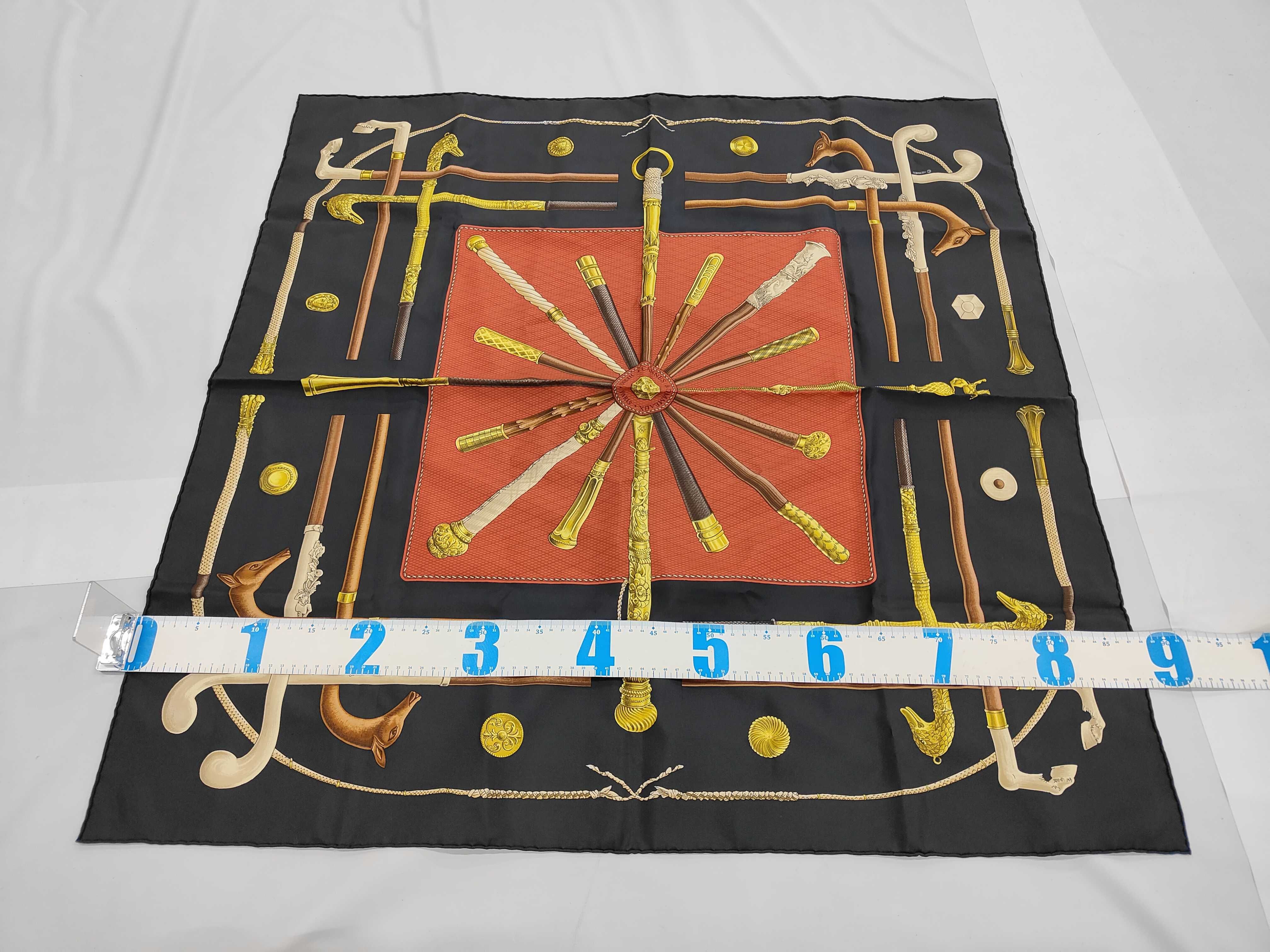 Hermes Cannes et Pommeaux Silk Scarf