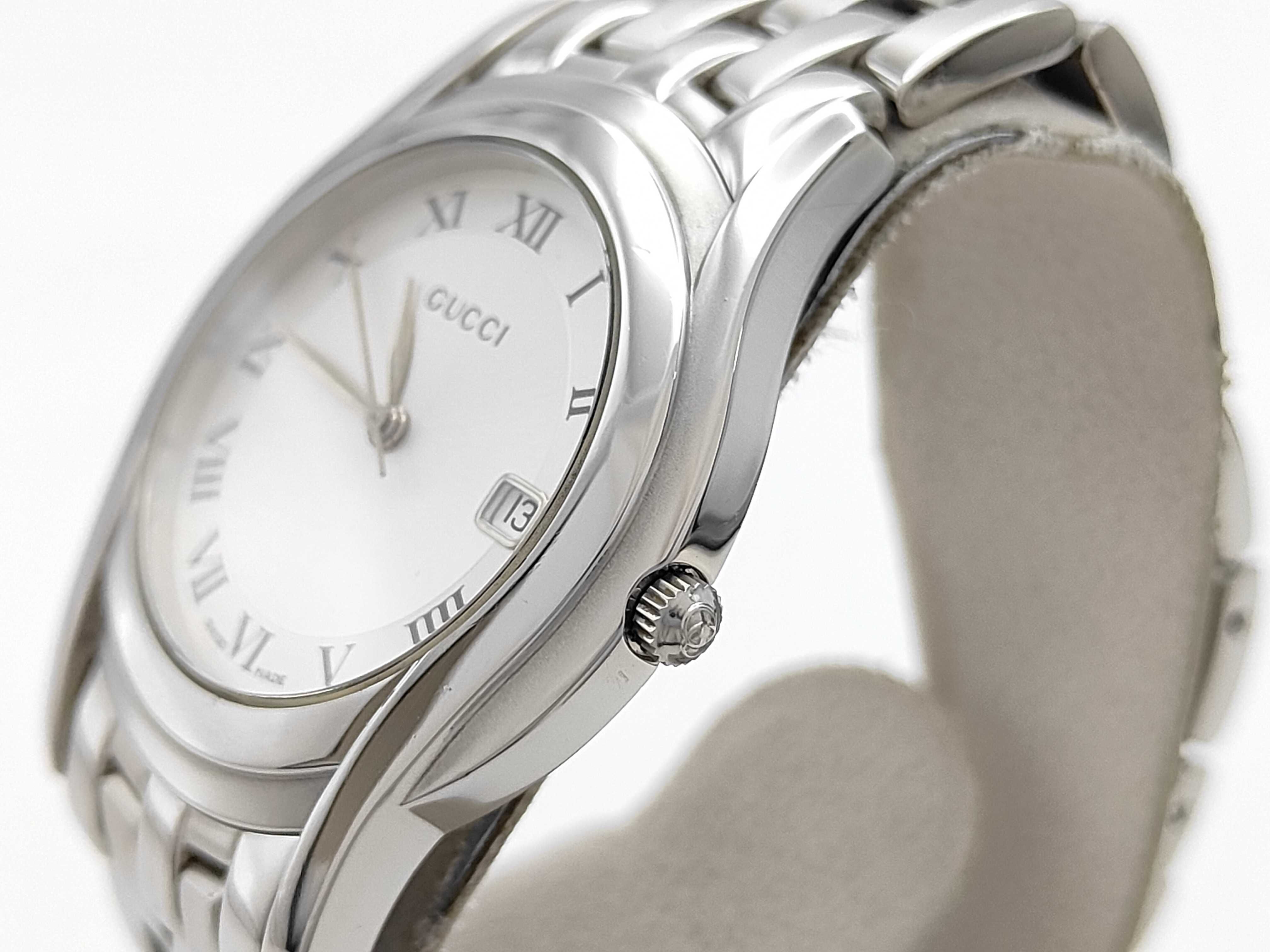 Gucci 5500 M Stainless Steel Quartz Wristwatch