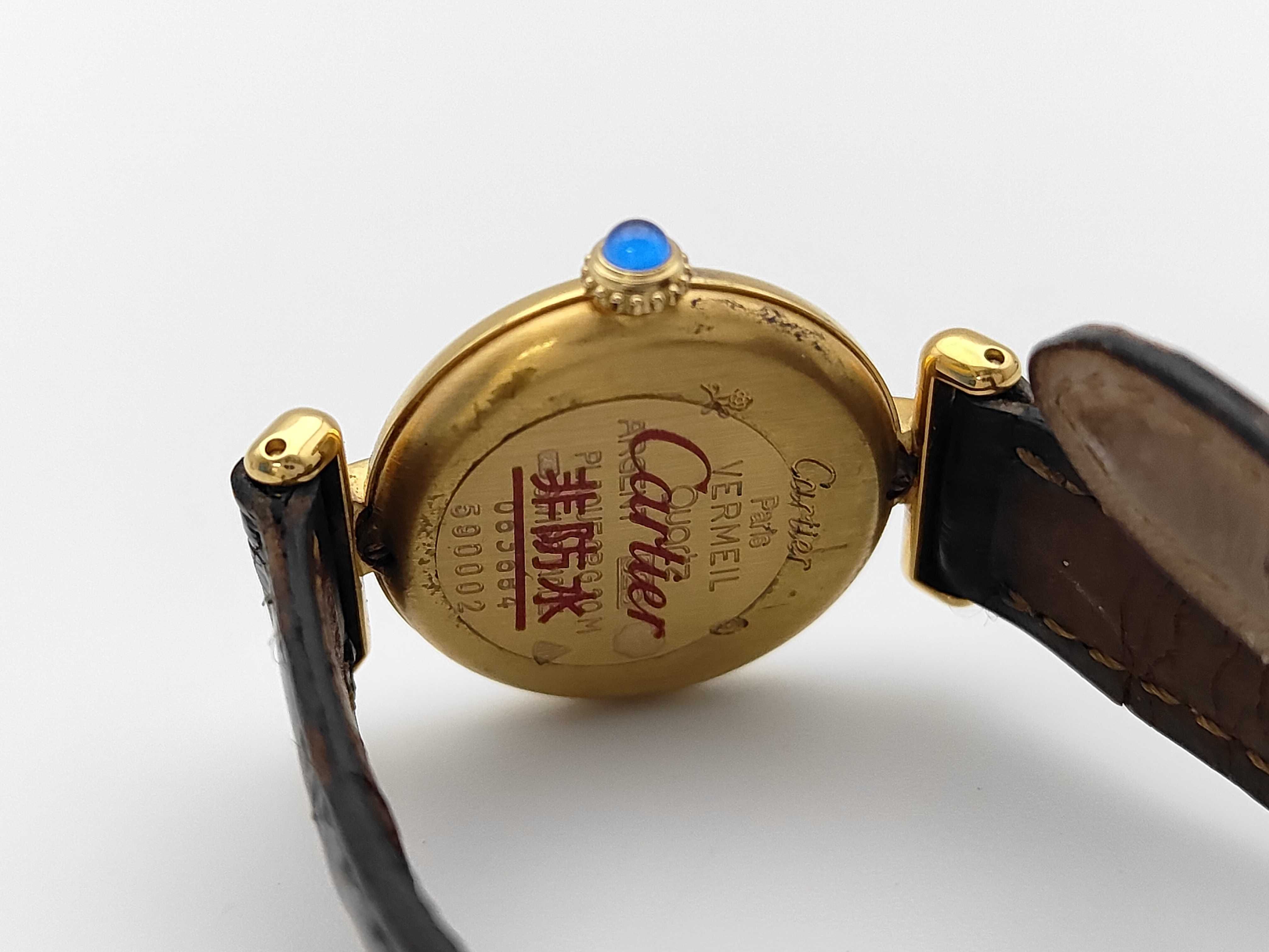 Must de Cartier Colisee Vermeil Quartz Ladies Wristwatch Reference 590002