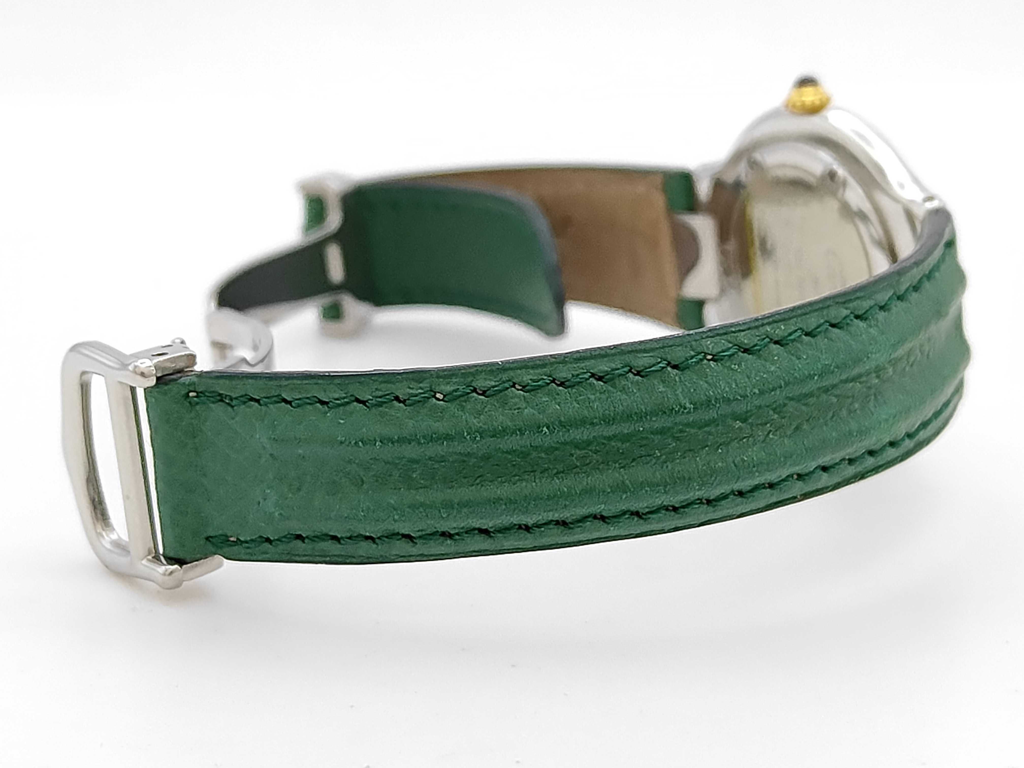 Cartier Must 21 Stainless Steel and Gold Tone Quartz Wristwatch Reference 123 000 P