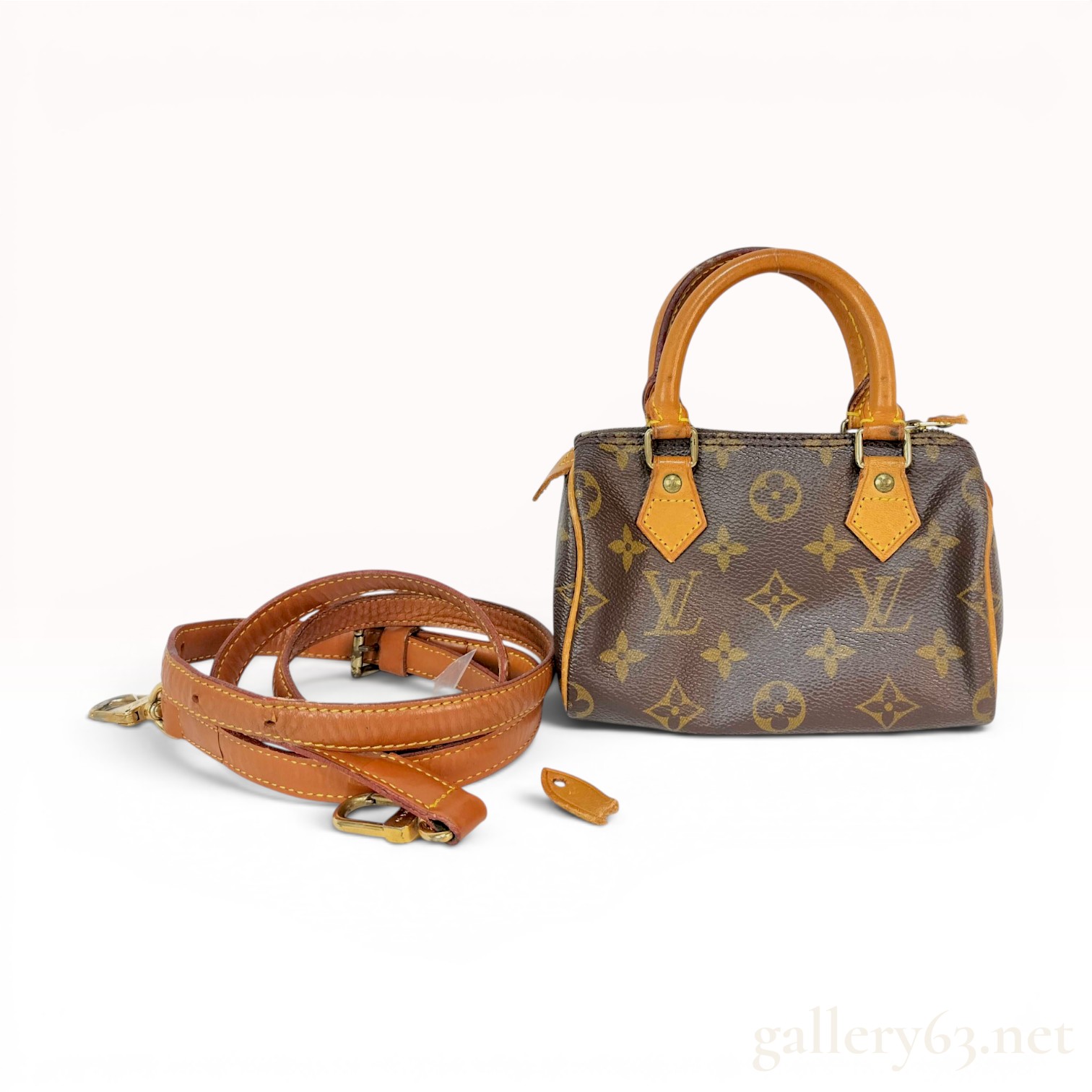 Louis Vuitton Monogram Nano Speedy Mini HL Handbag with Shoulder Strap