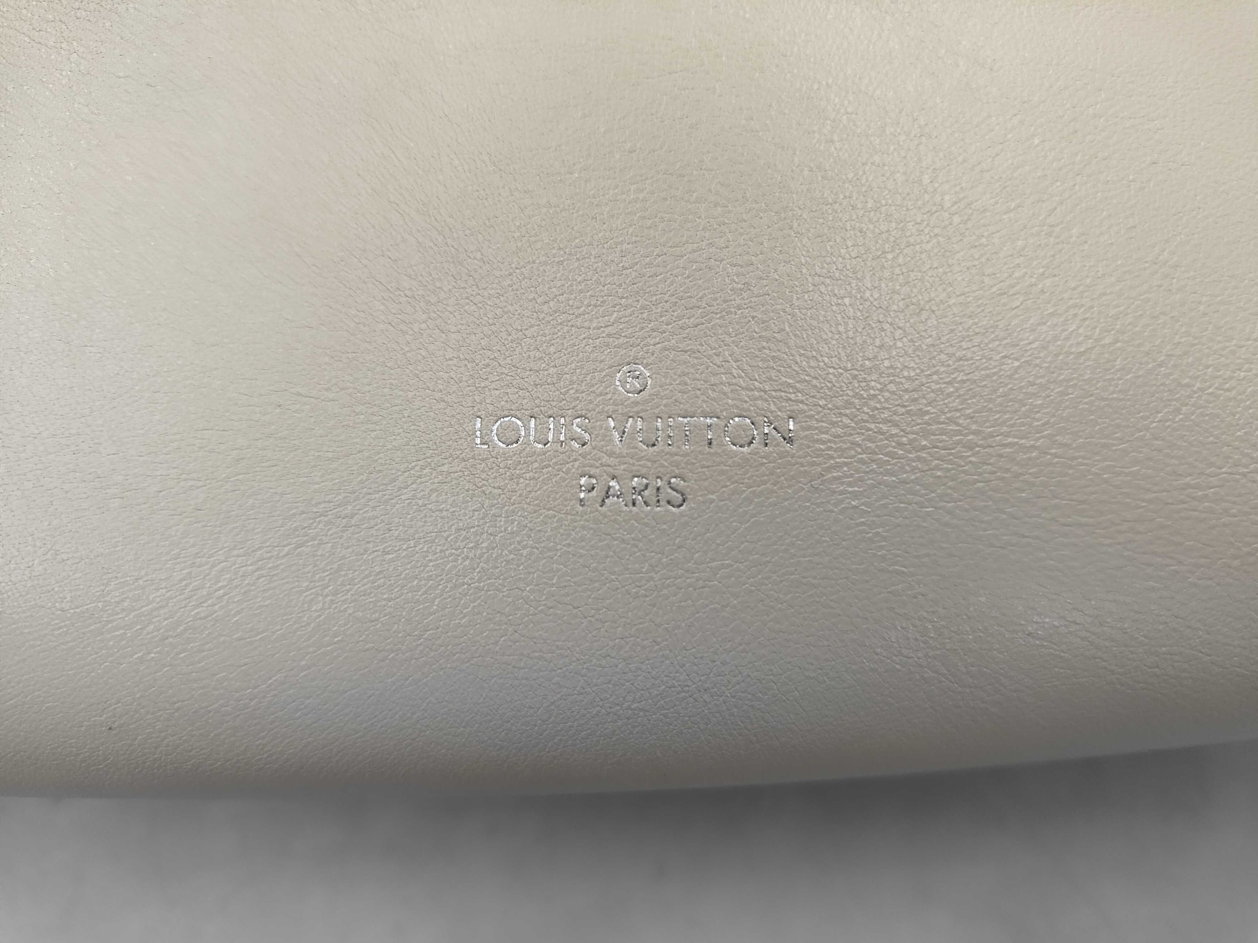 Louis Vuitton Slim Trunk in Cream Calfskin Leather