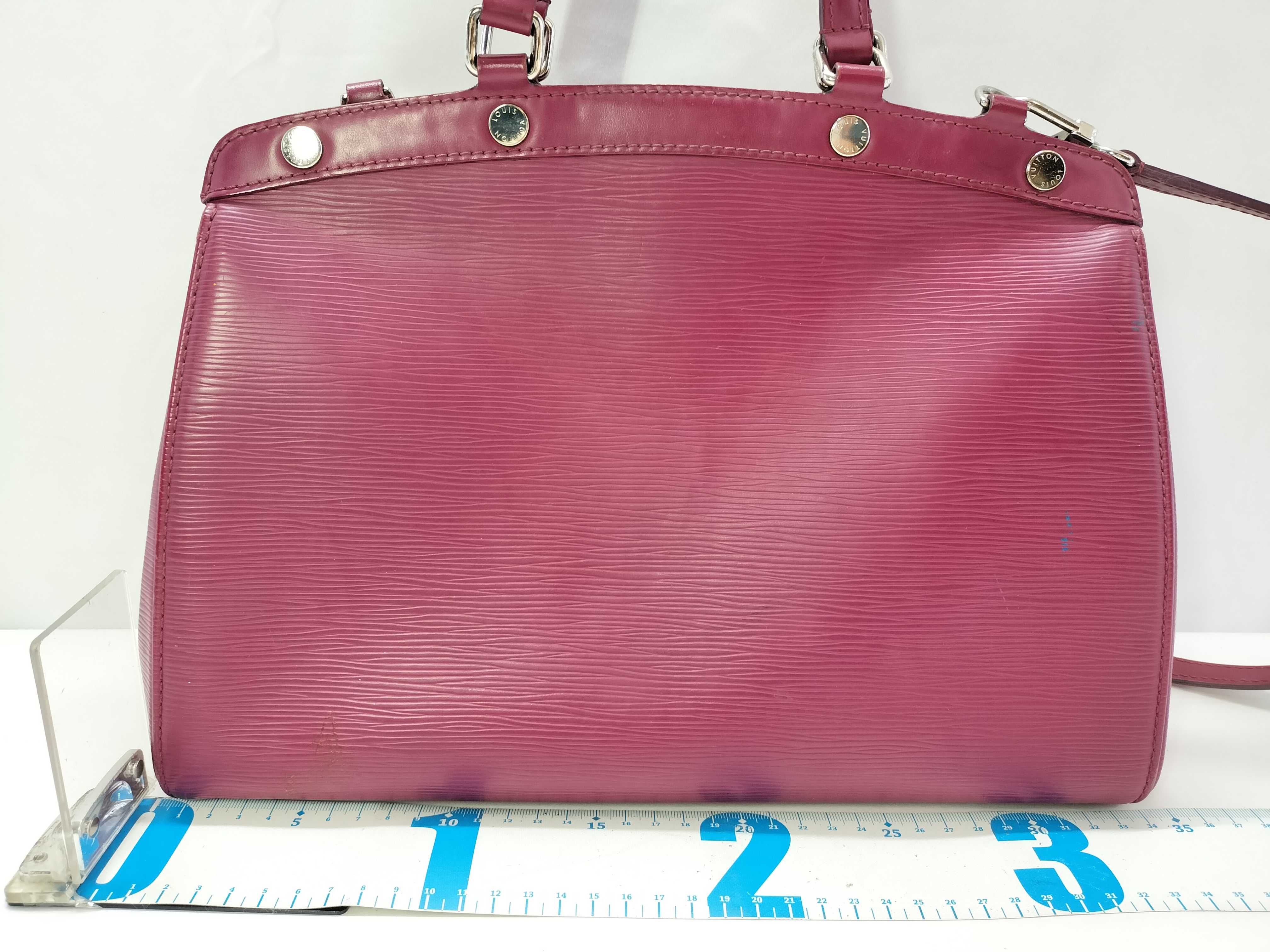 Louis Vuitton Fuchsia Epi Leather Brea MM Satchel
