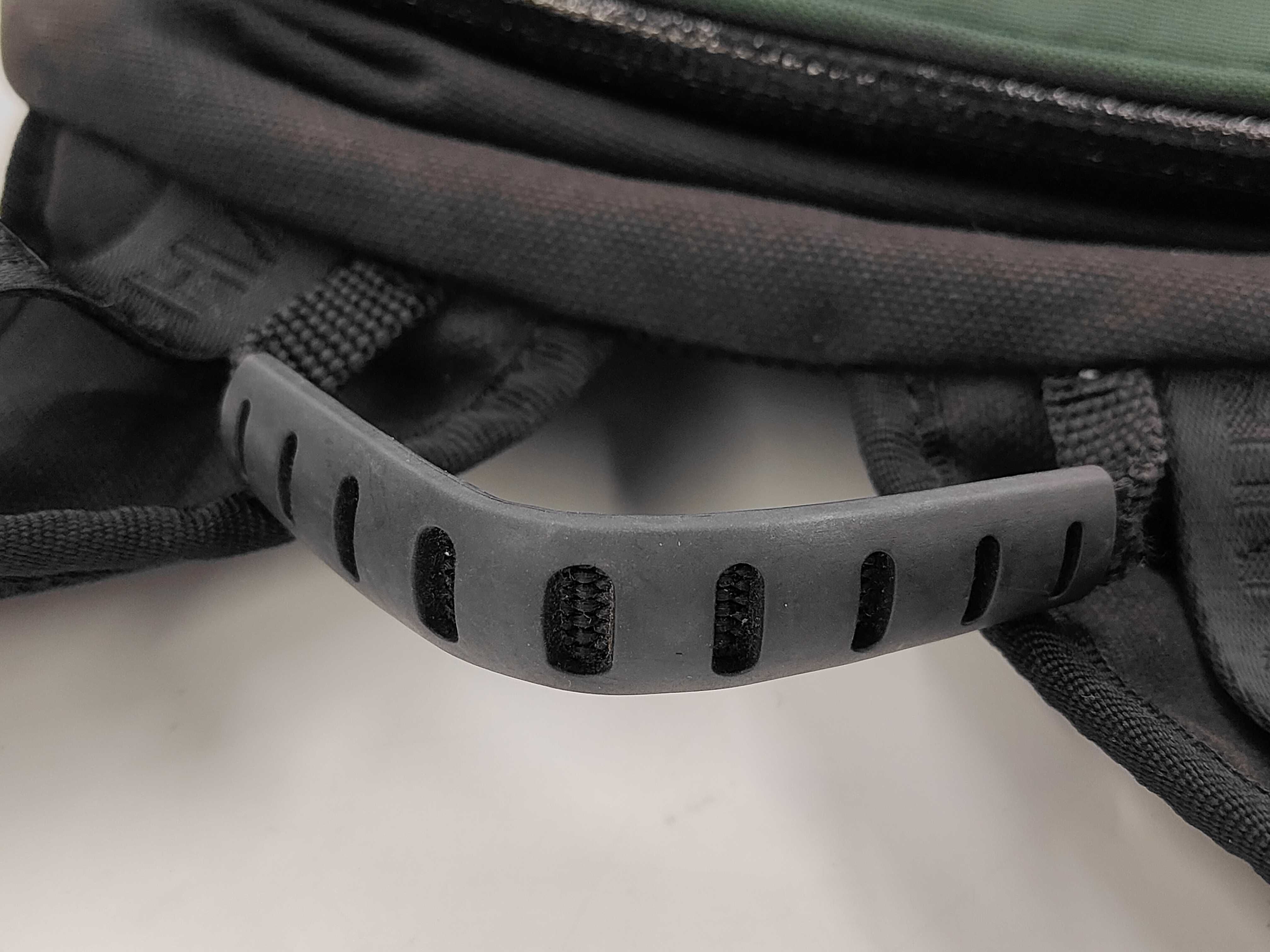 Chanel Sport Line Technical Backpack in Black and Forest Green Canvas