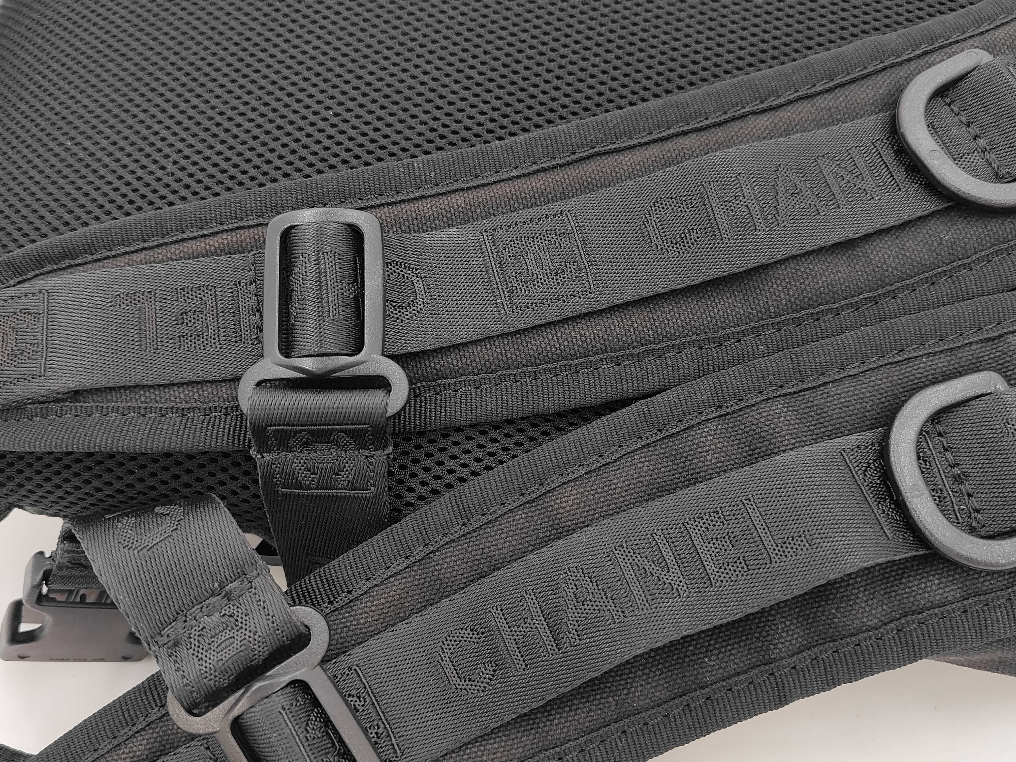Chanel Sport Line Technical Backpack in Black and Forest Green Canvas