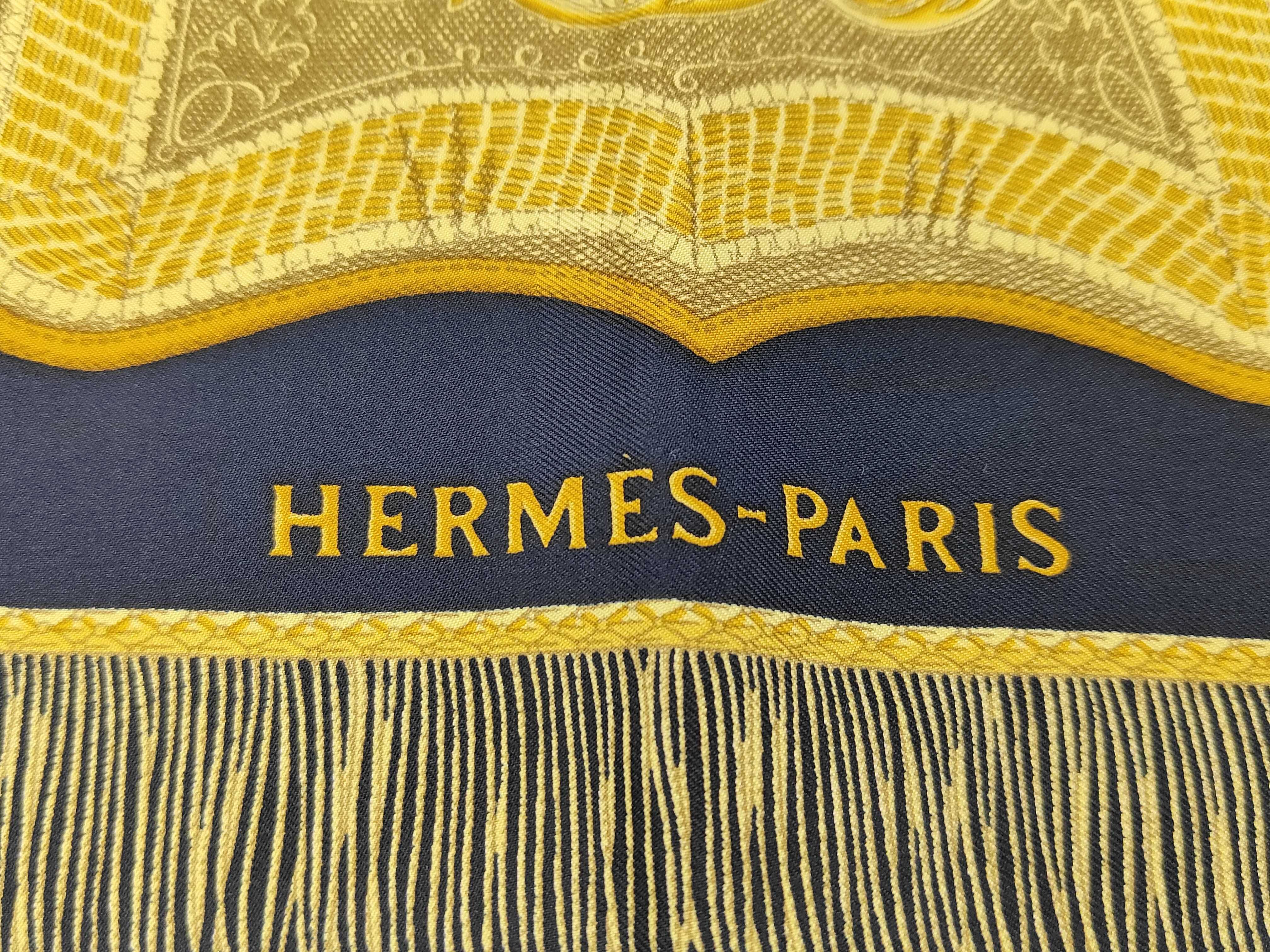 Hermes Poste et Cavalerie Silk Twill Scarf