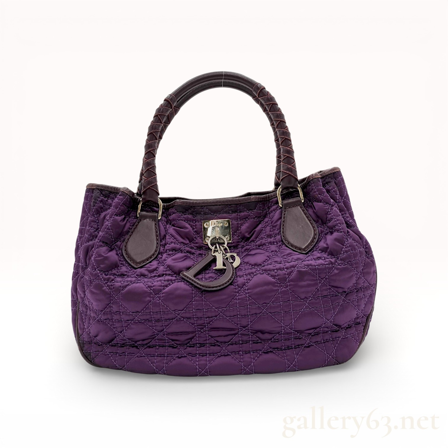 Christian Dior Lady Dior Cannage Quilted Nylon Soft Tote