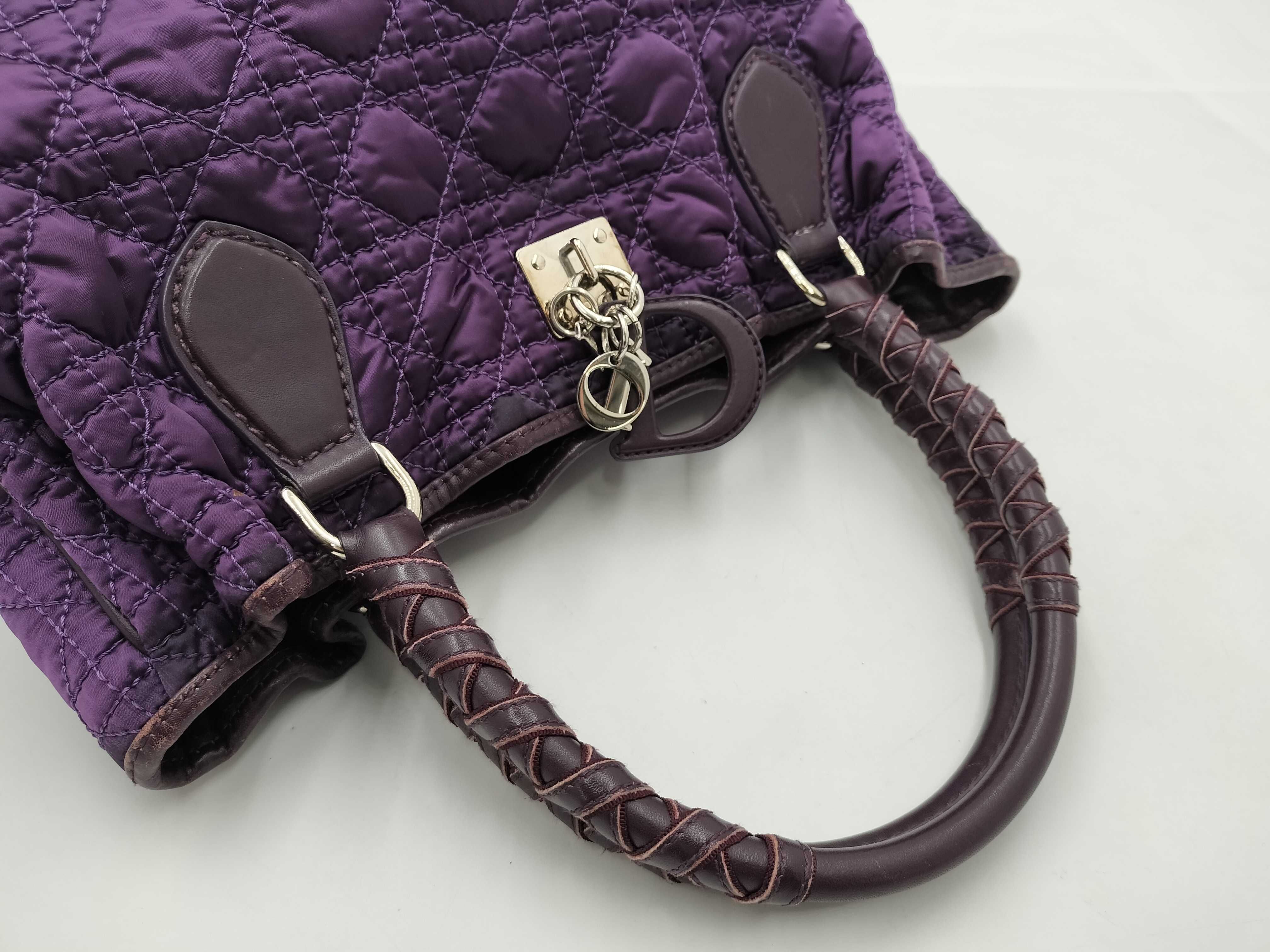 Christian Dior Lady Dior Cannage Quilted Nylon Soft Tote