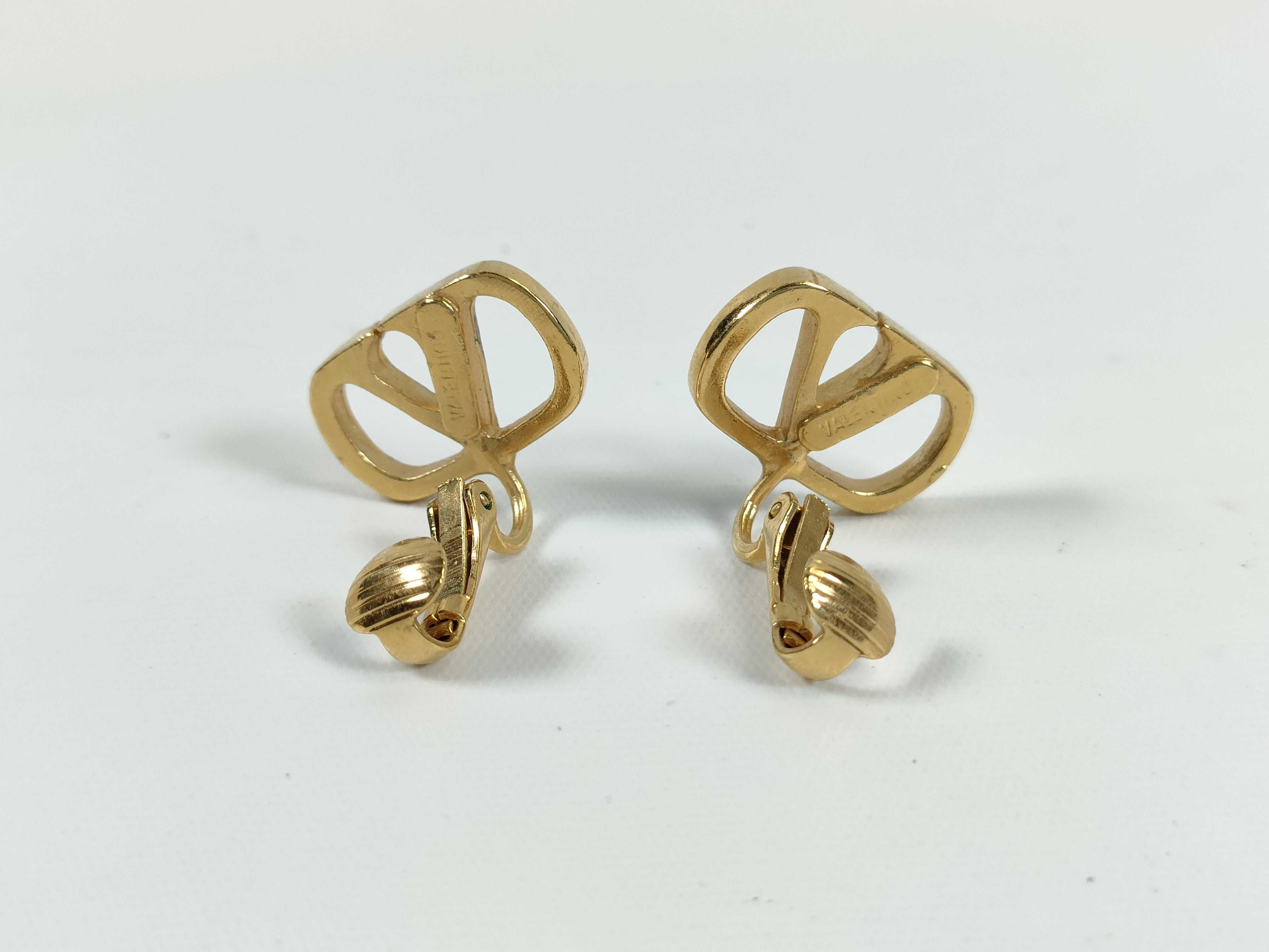 A Pair of Valentino Garavani VLogo Signature Clip-On Earrings