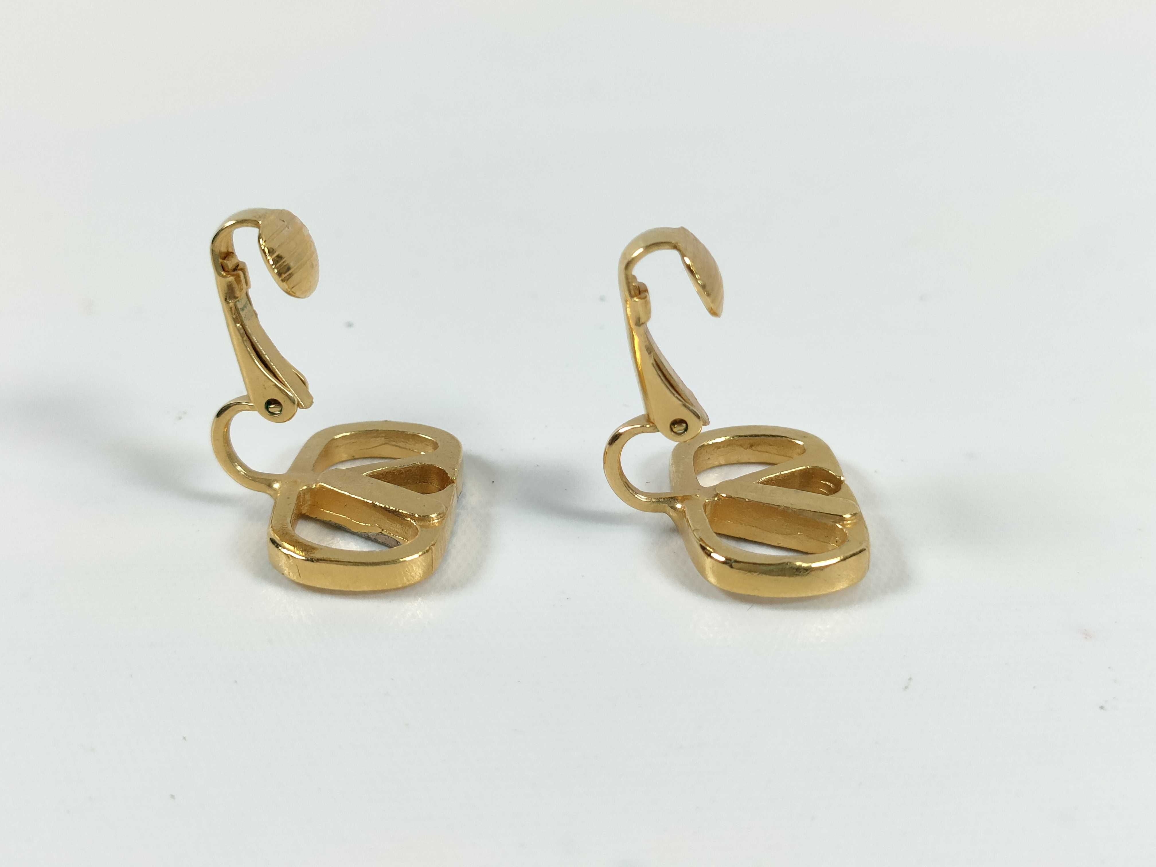 A Pair of Valentino Garavani VLogo Signature Clip-On Earrings