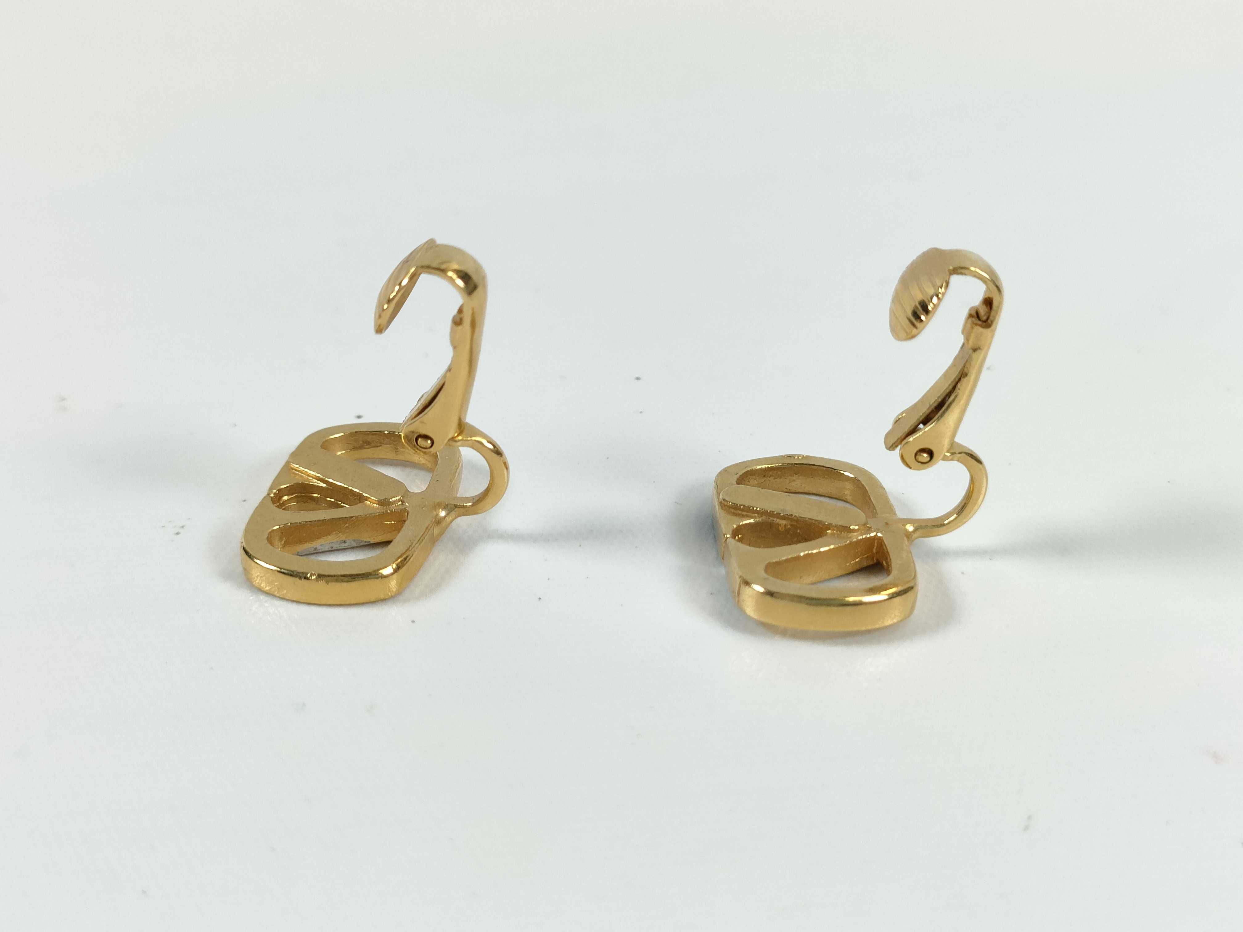 A Pair of Valentino Garavani VLogo Signature Clip-On Earrings