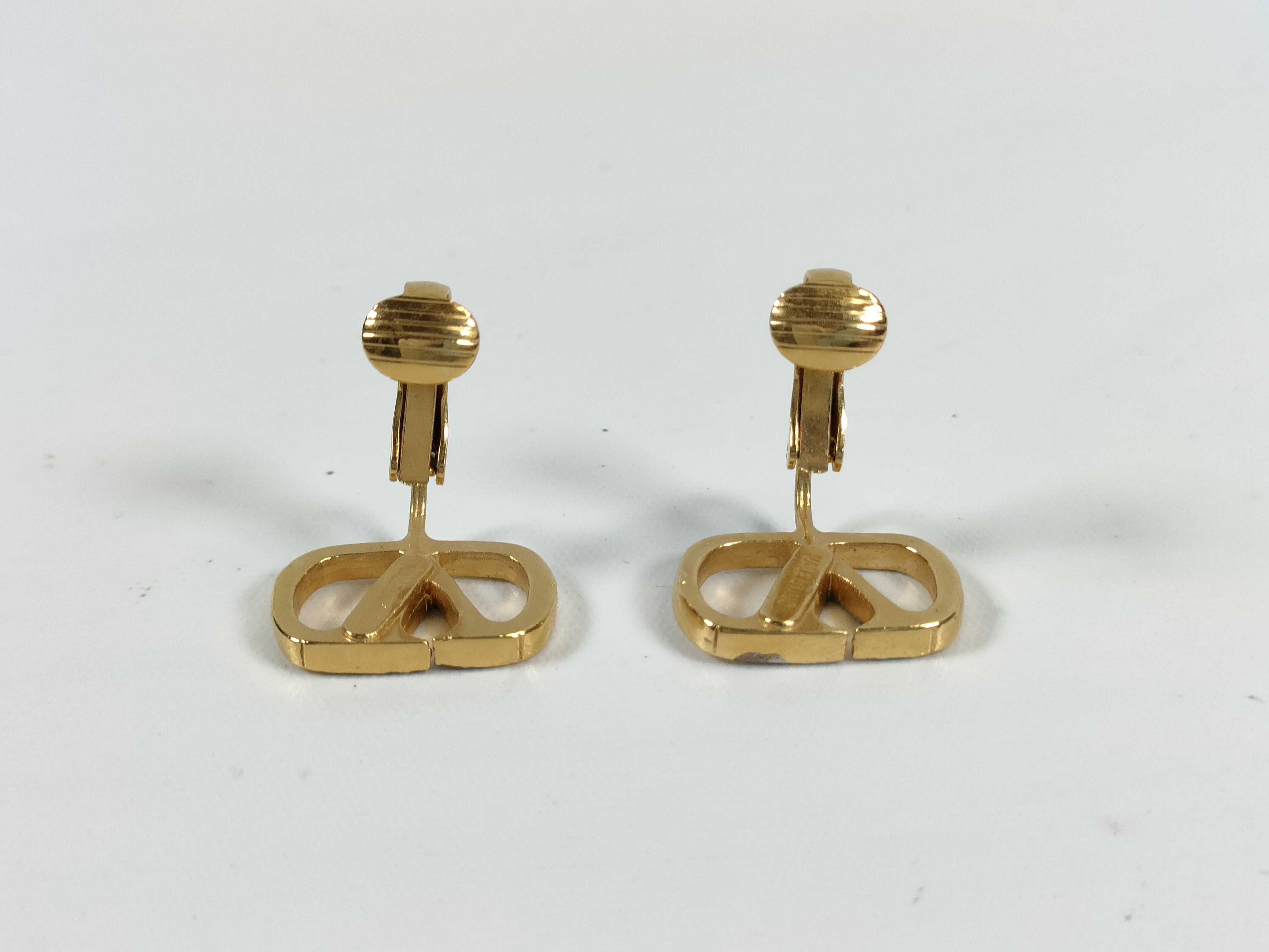 A Pair of Valentino Garavani VLogo Signature Clip-On Earrings