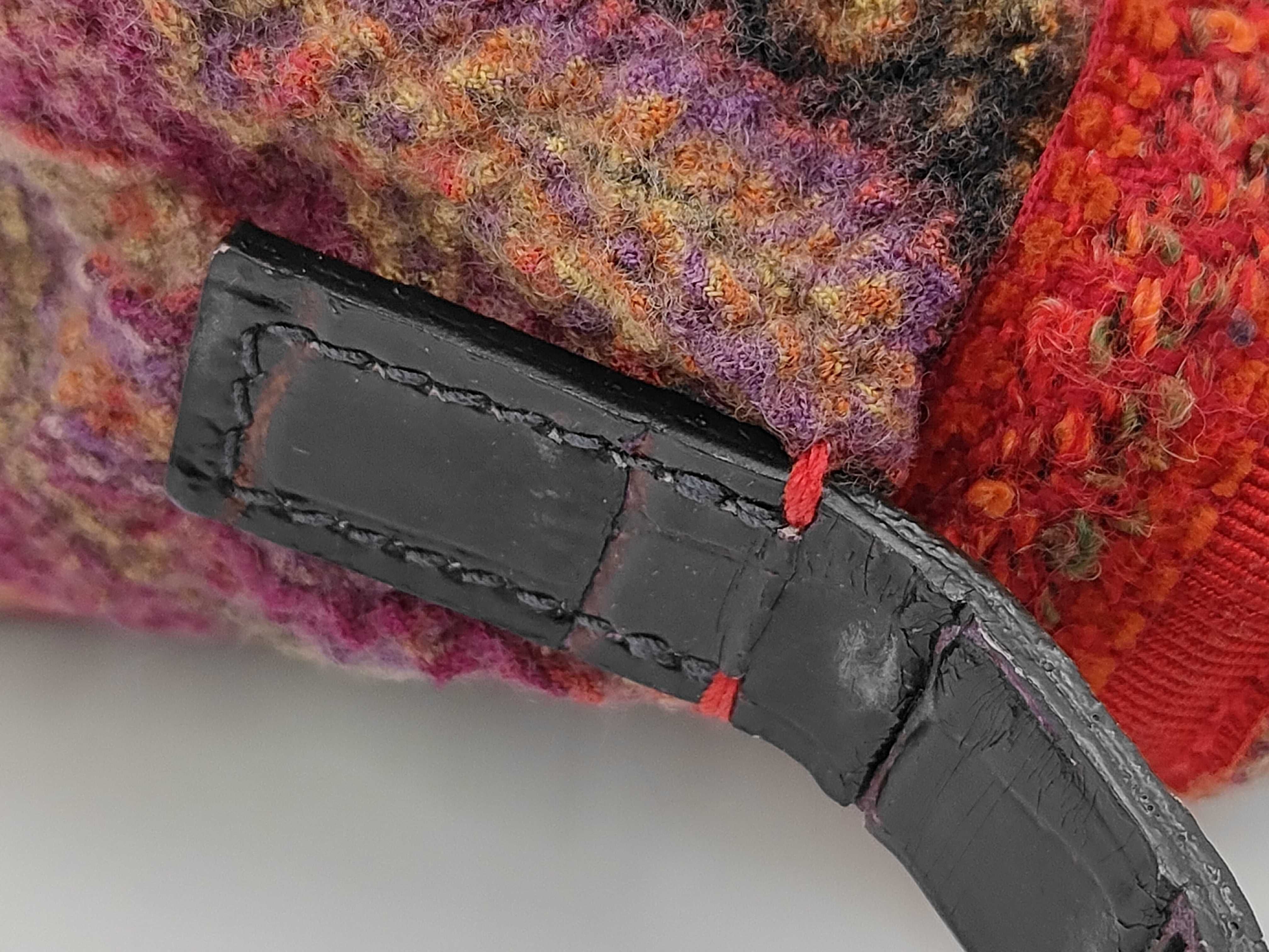Etro Multicolored Paisley Pattern Wool Shoulder Bag