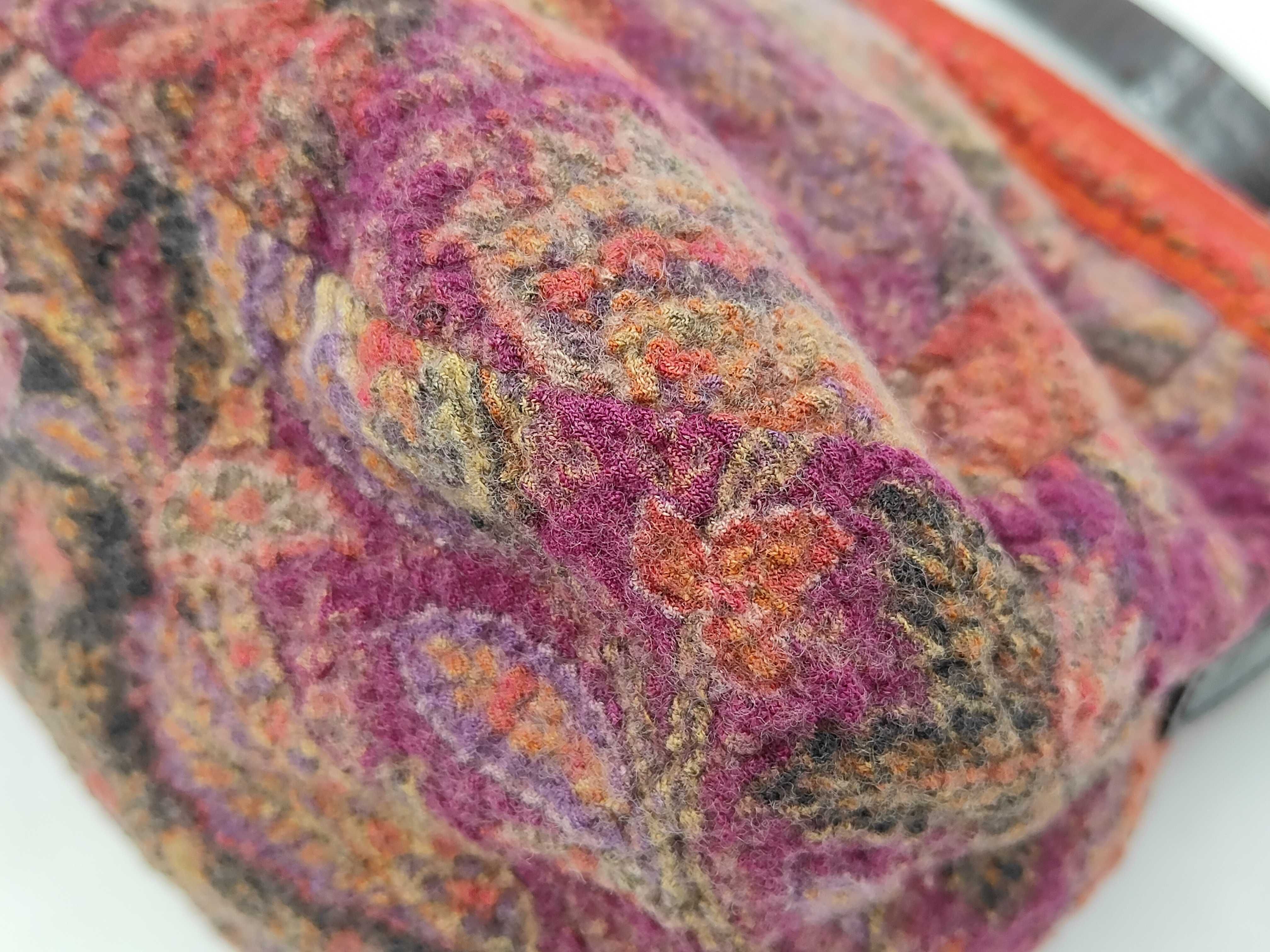 Etro Multicolored Paisley Pattern Wool Shoulder Bag
