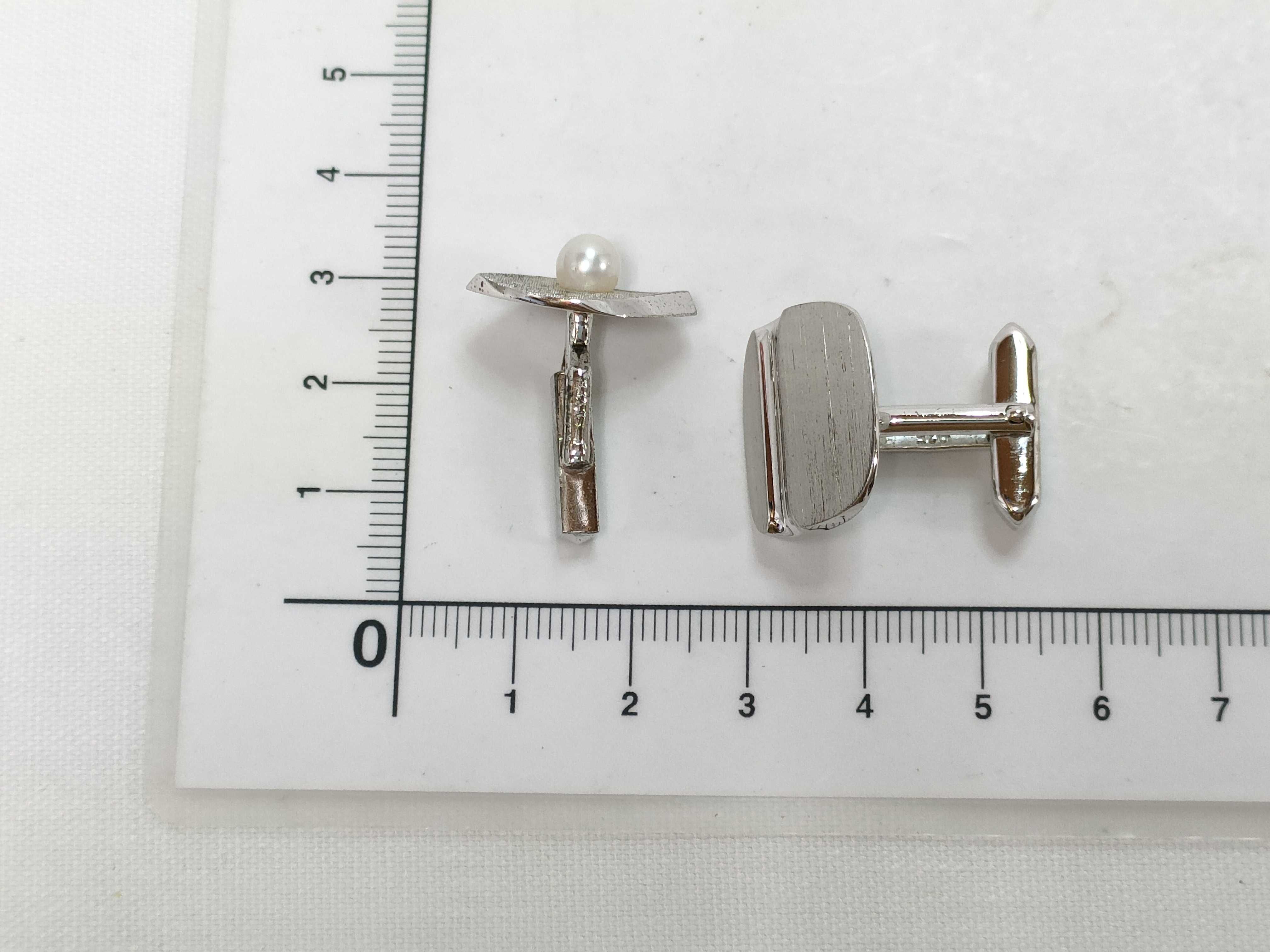 Two Pairs of Mid-Century Modern Toggle-Back Cufflinks