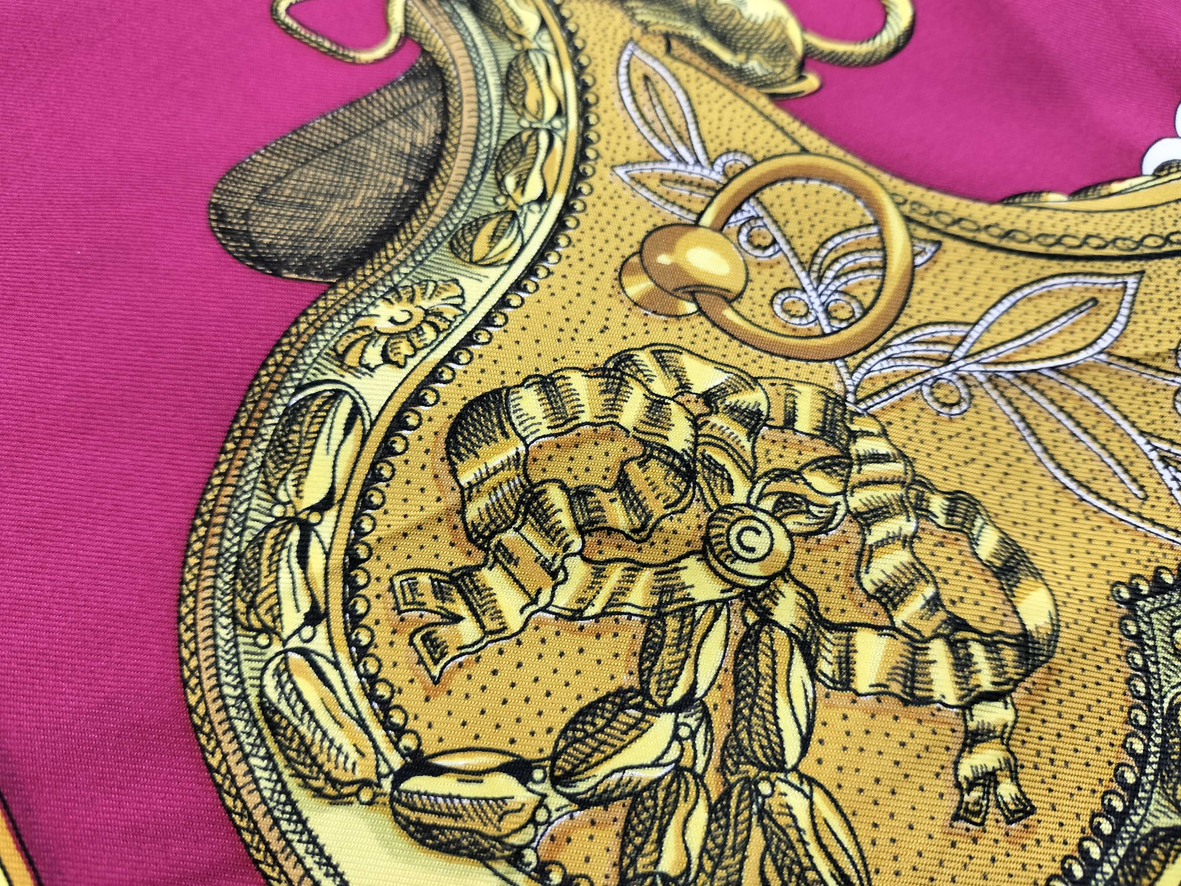 Hermes Grand Apparat Silk Scarf designed by Jacques Eudel
