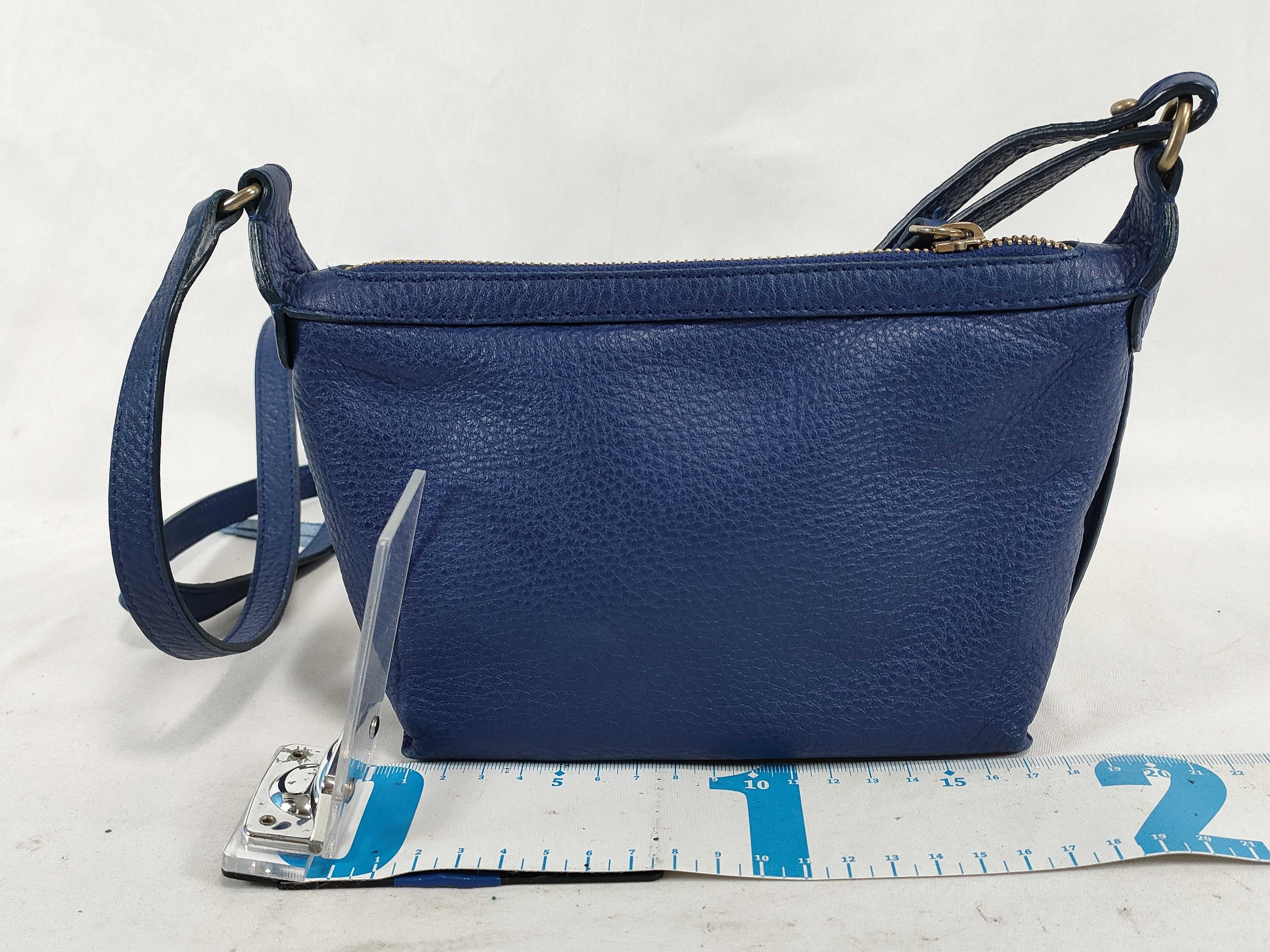 See by Chloe Cobalt Blue Pebbled Leather Crossbody Bag