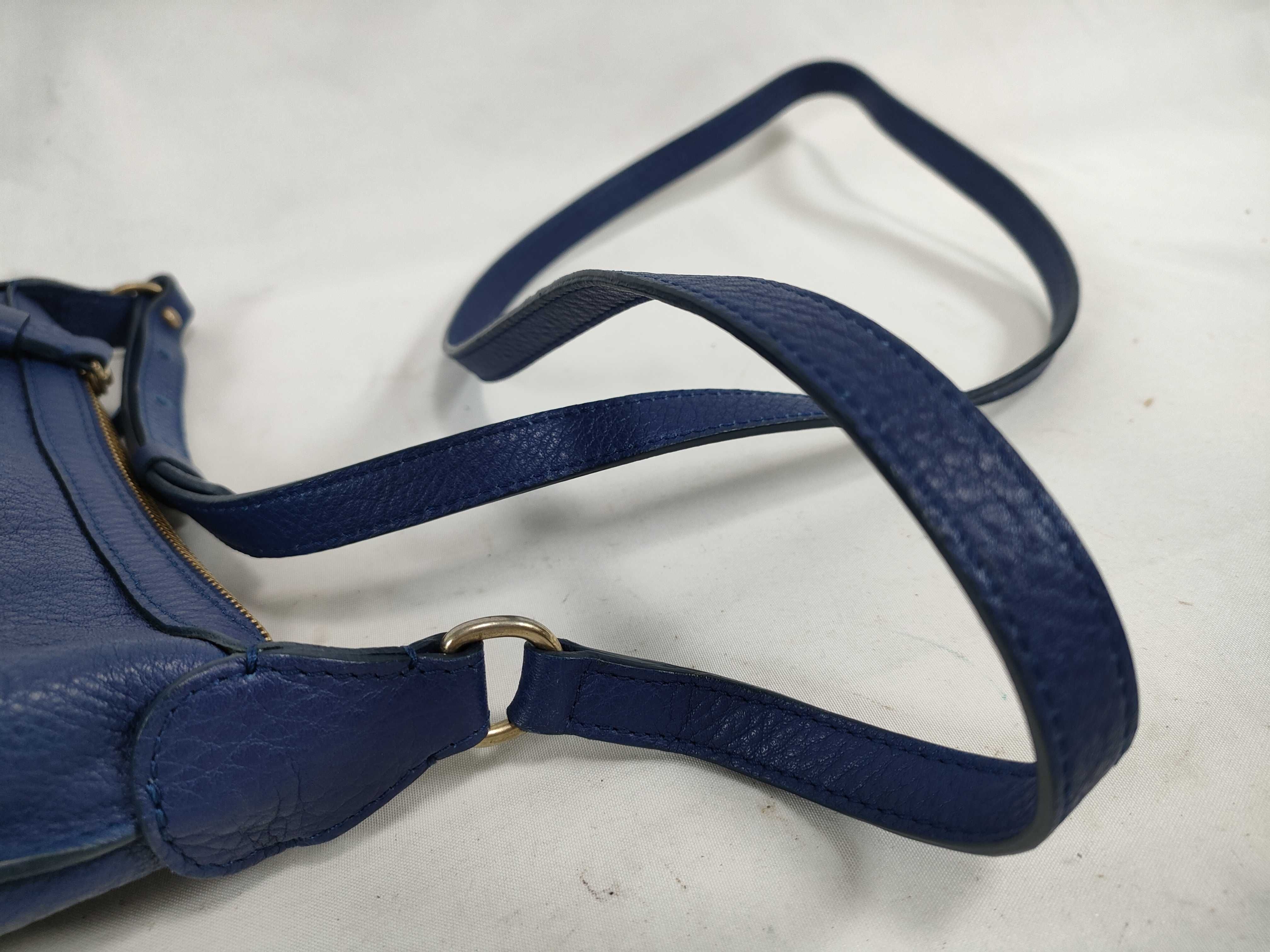 See by Chloe Cobalt Blue Pebbled Leather Crossbody Bag