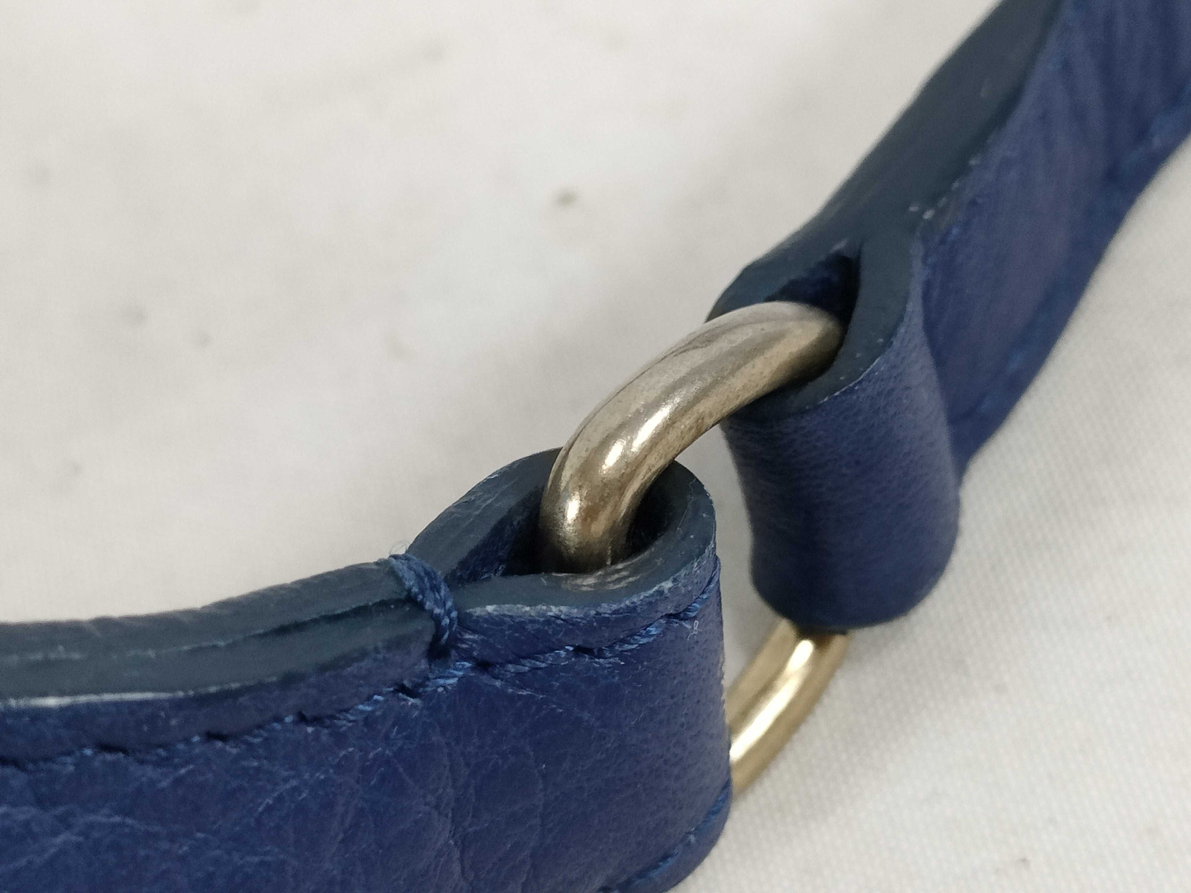 See by Chloe Cobalt Blue Pebbled Leather Crossbody Bag