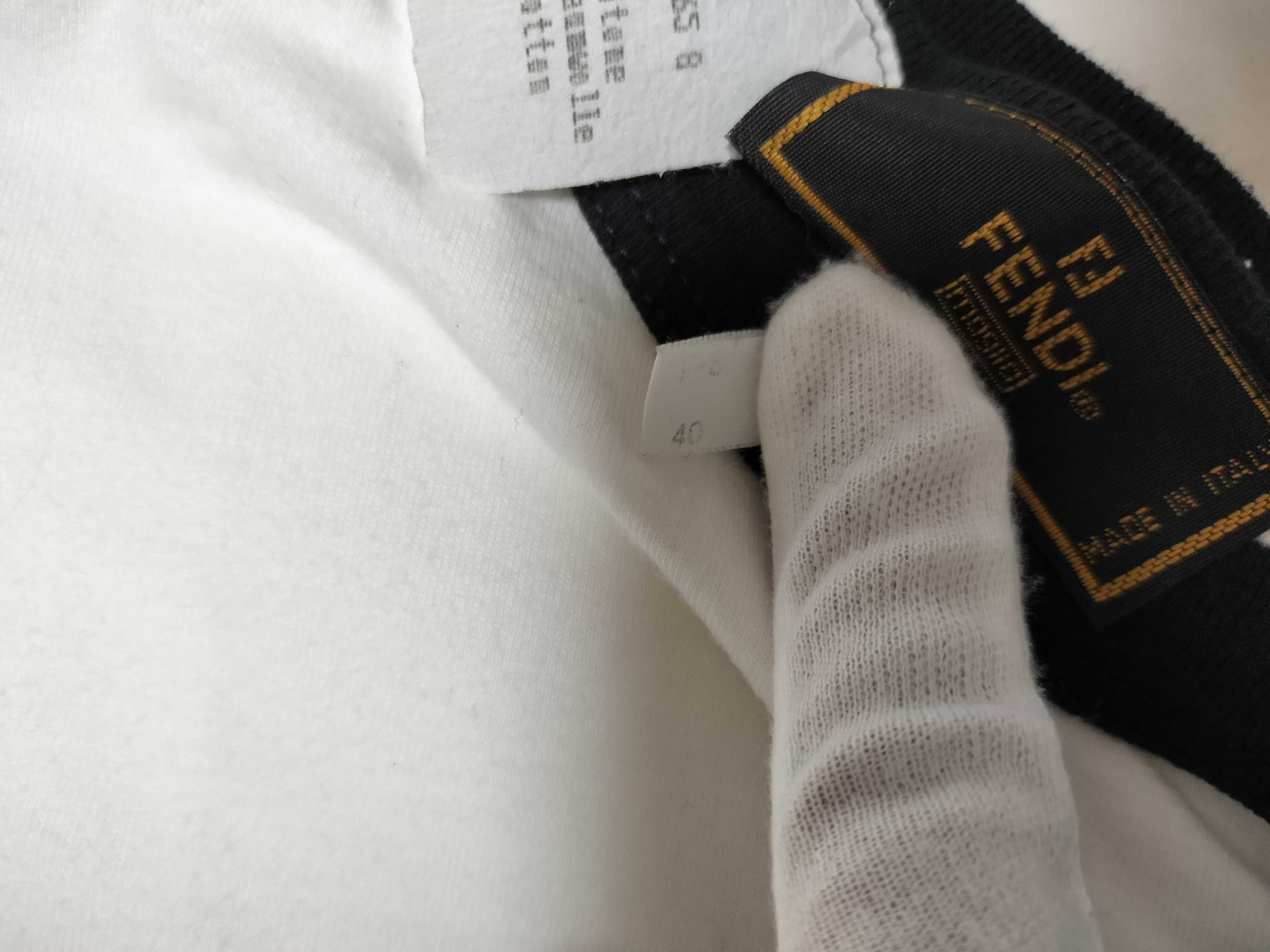 Fendi Vintage Short Sleeve Graphic Ringer T-Shirt