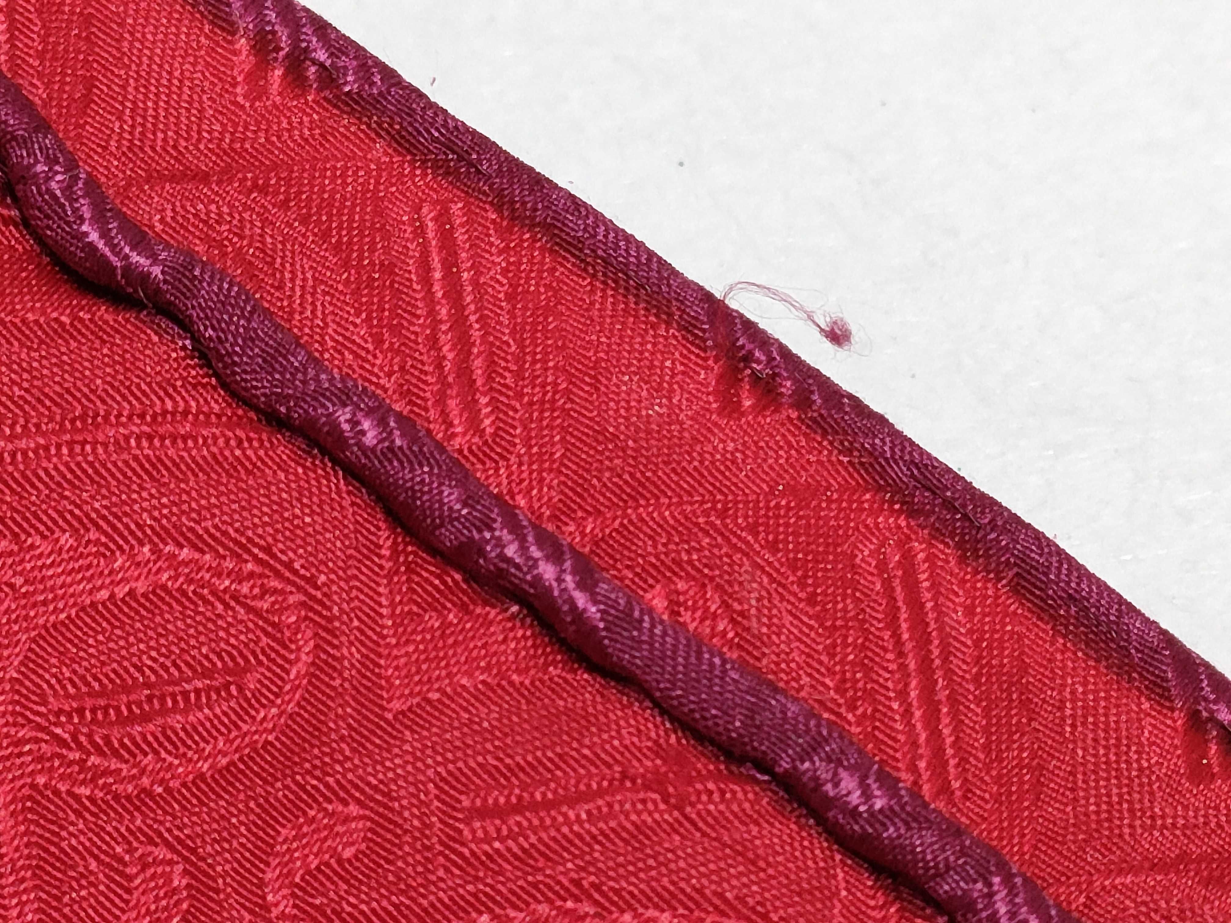 Christian Dior Red Monogram Silk Jacquard Scarf