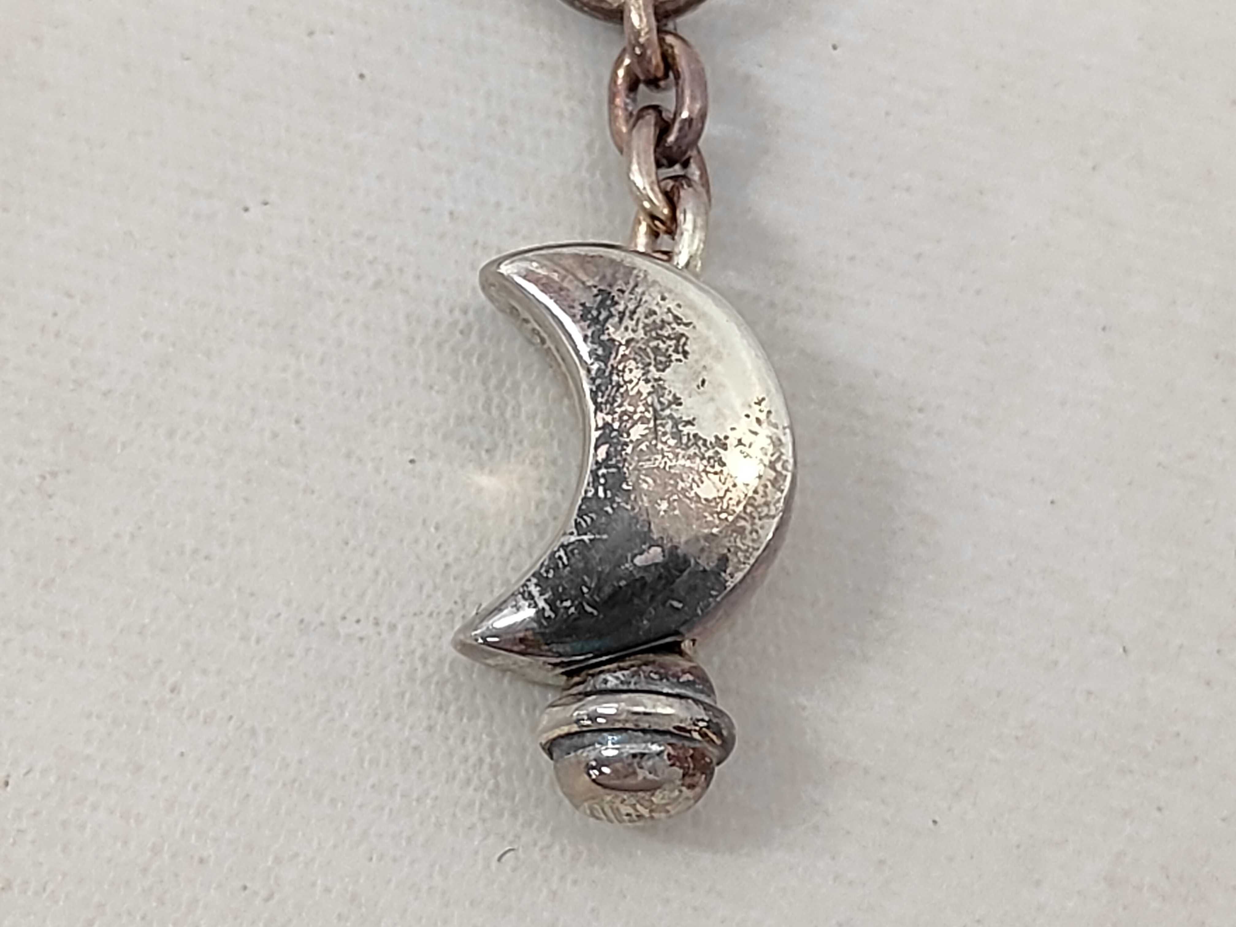 MECCA Italy Sterling Silver Moon Charm Bracelet