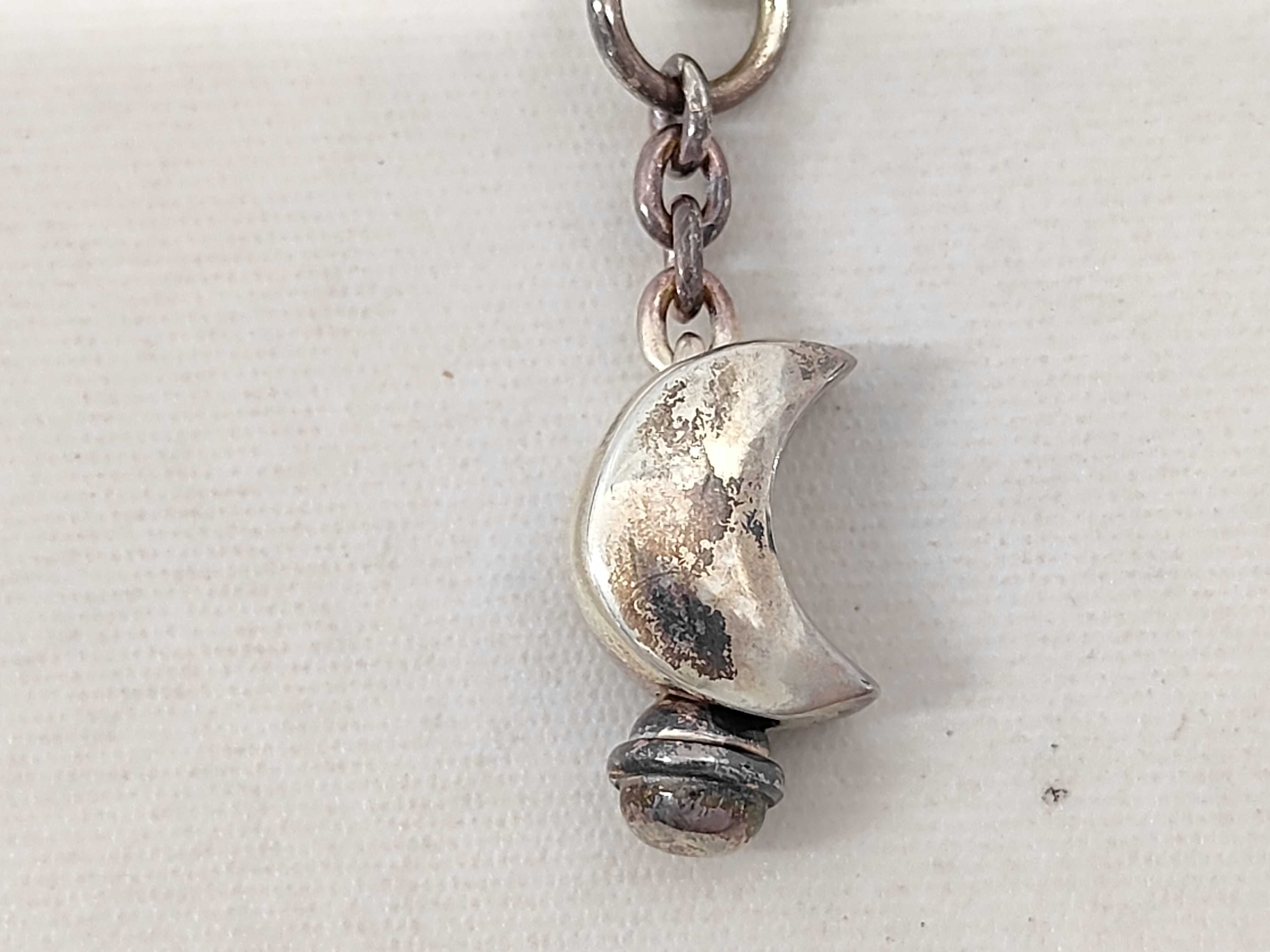 MECCA Italy Sterling Silver Moon Charm Bracelet