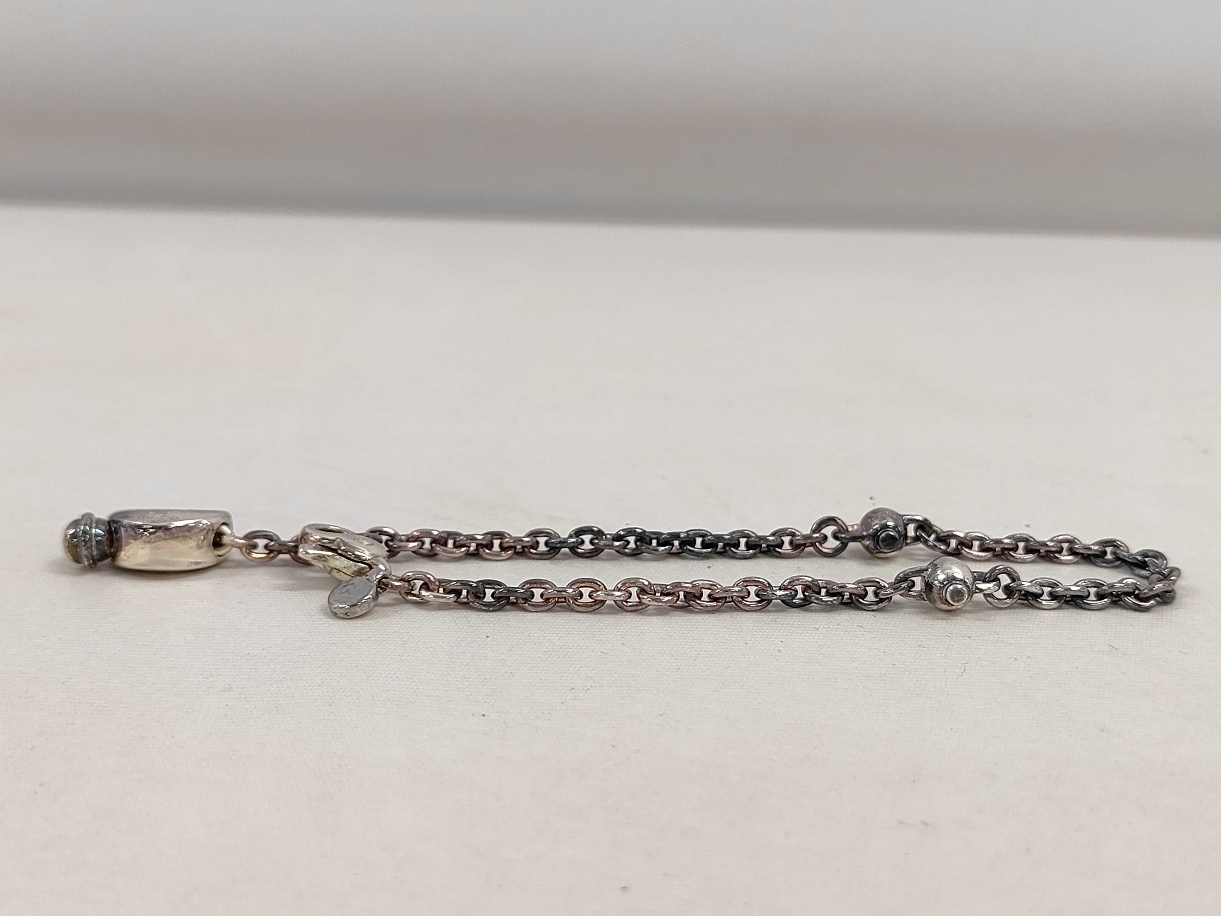 MECCA Italy Sterling Silver Moon Charm Bracelet