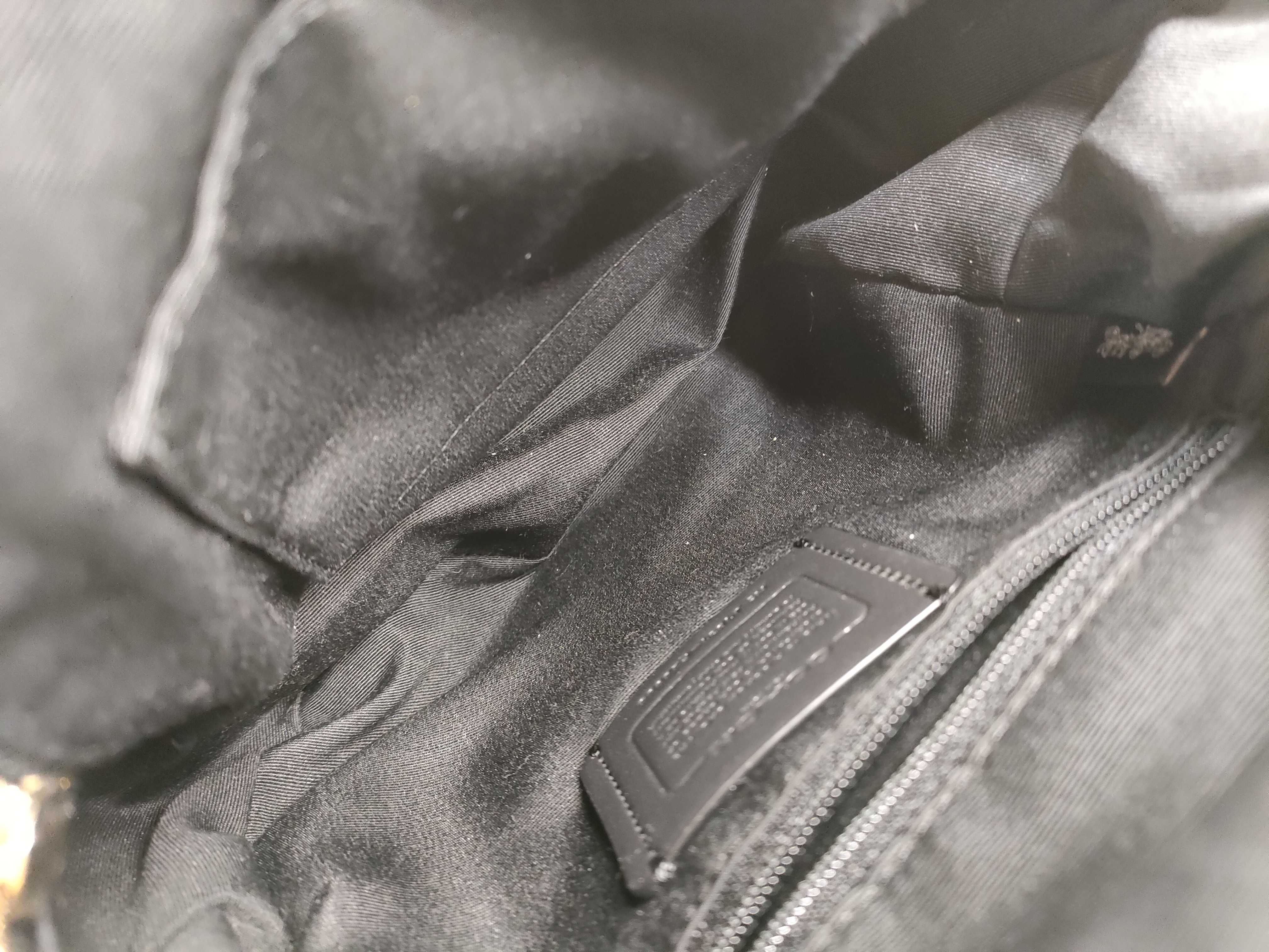 Coach Black Pebbled Leather Backpack