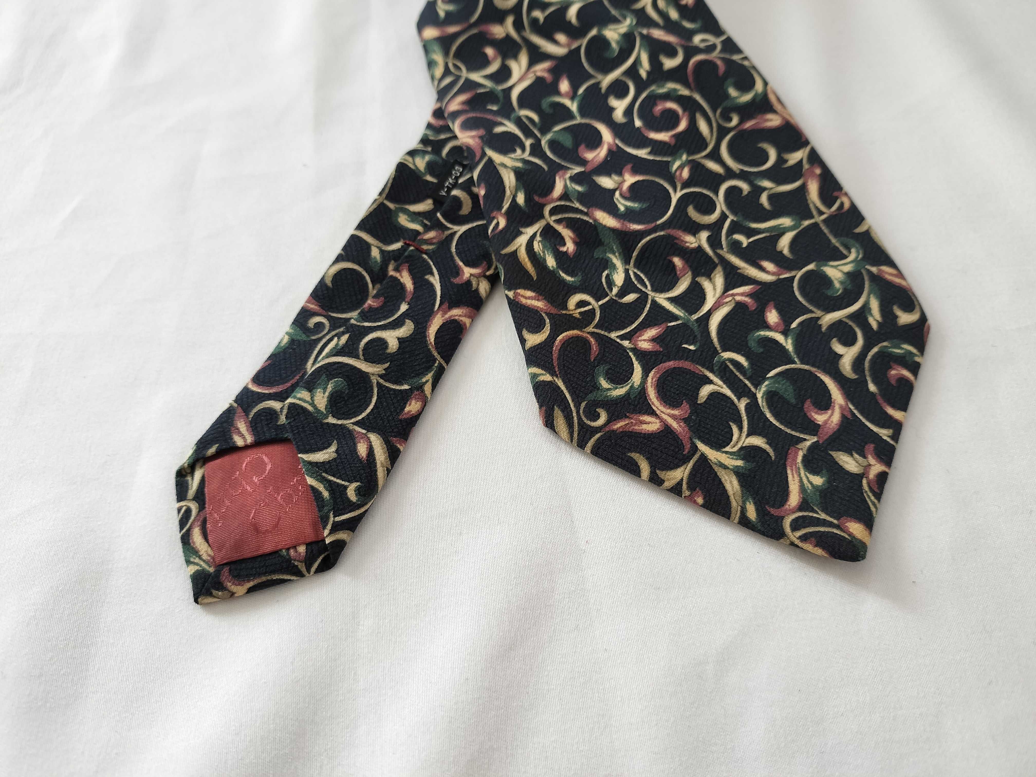 Christian Dior Monsieur Silk Foliate Scroll Necktie