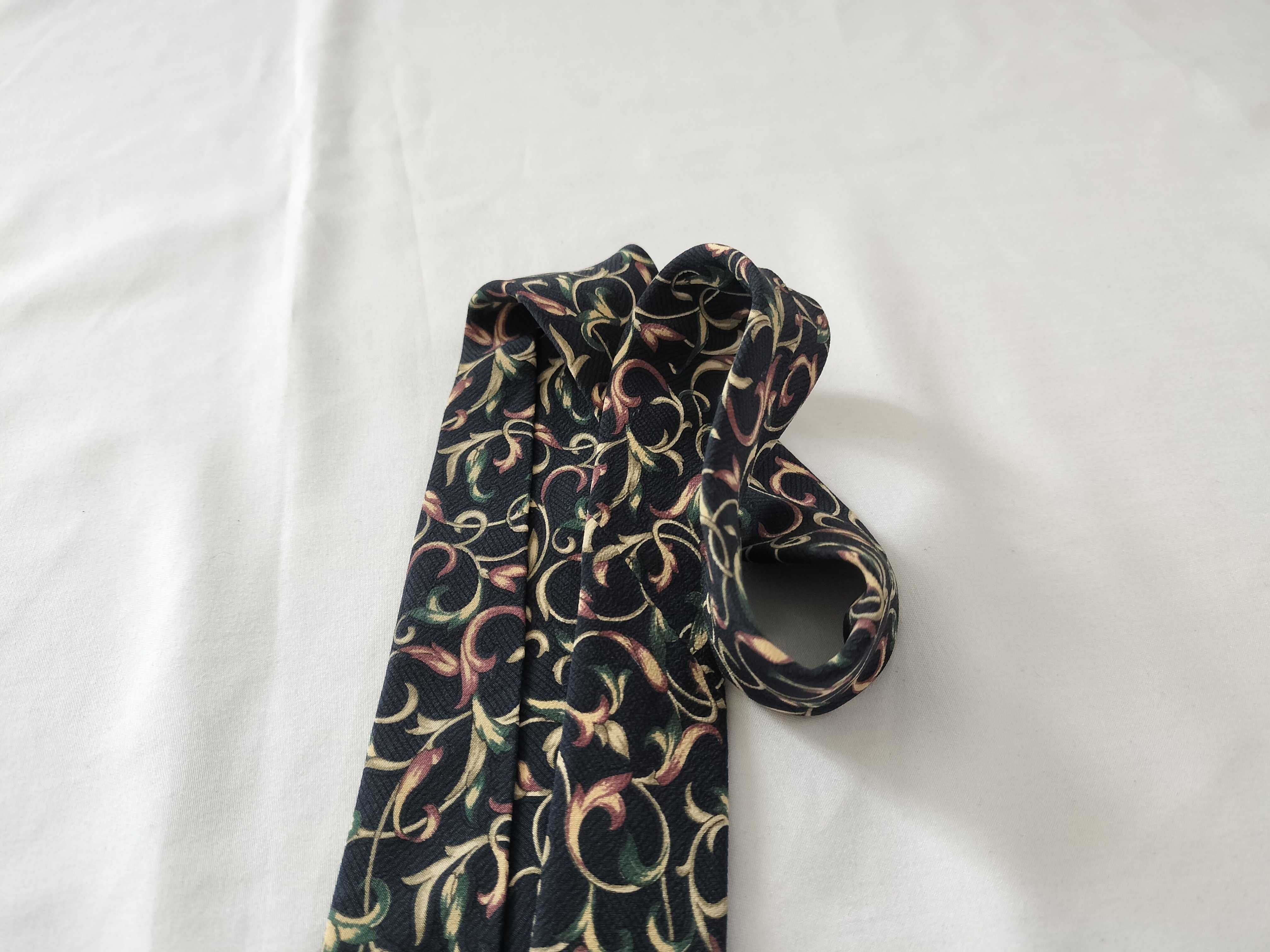 Christian Dior Monsieur Silk Foliate Scroll Necktie